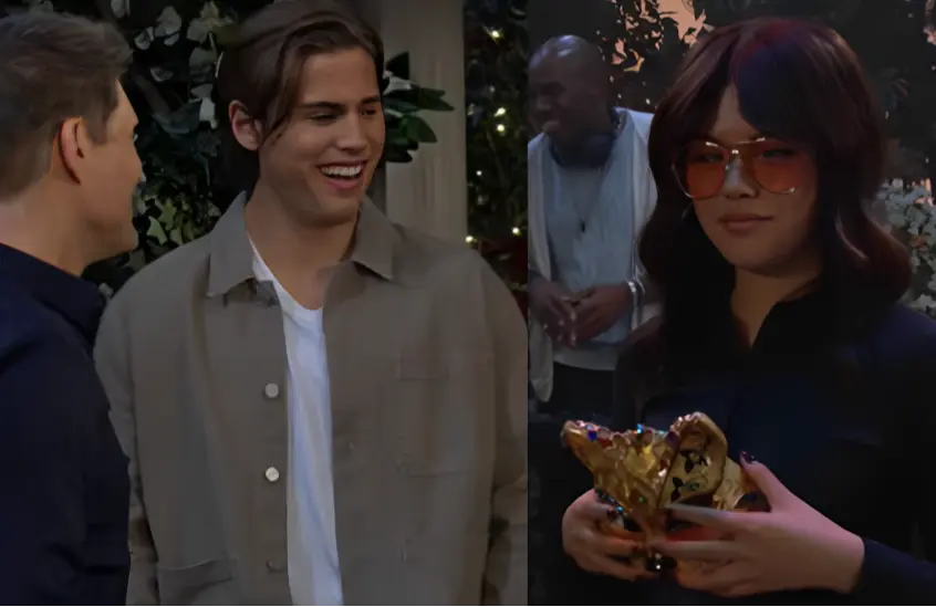 A still of Will, and Luna from The Bold and the Beautiful (Image via YouTube/ @boldandbeautiful)