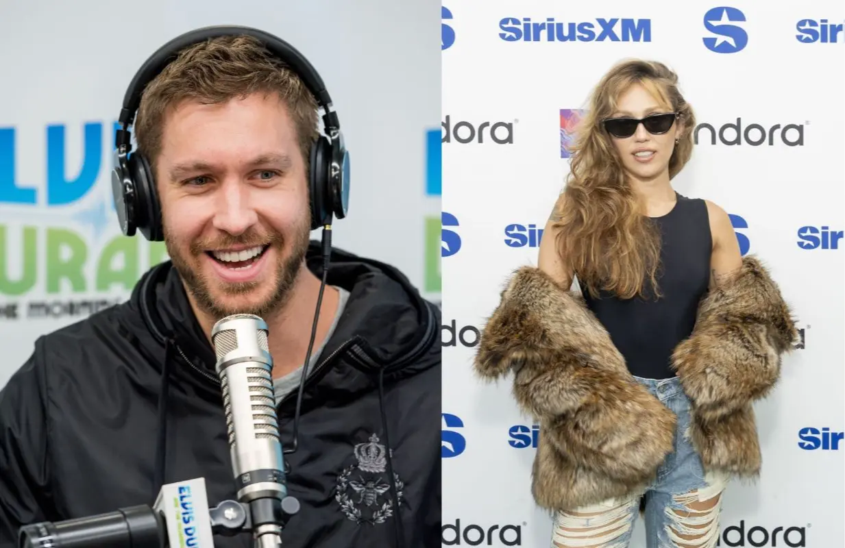 Calvin Harris &amp; Miley Cyrus (Image via Getty)