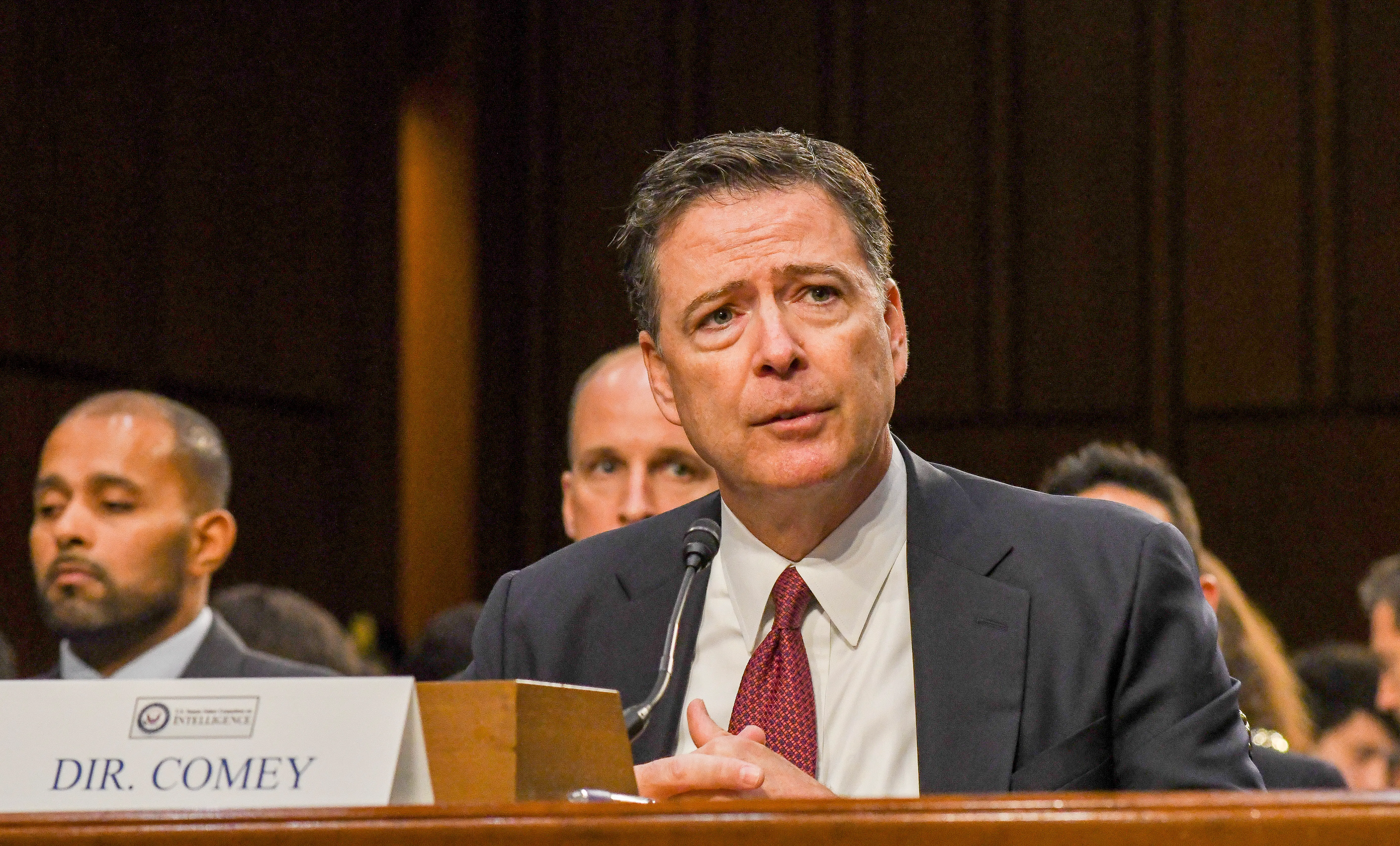 American lawyer and former FBI Director James Comey (Photo by Mark Reinstein/Corbis via Getty Images)