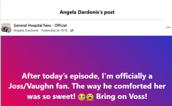 The original post (Image via Facebook/ @General Hospital Fans - Official)