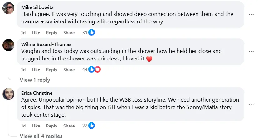 Comments by the fans (Image via Facebook/ @General Hospital Fans - Official)