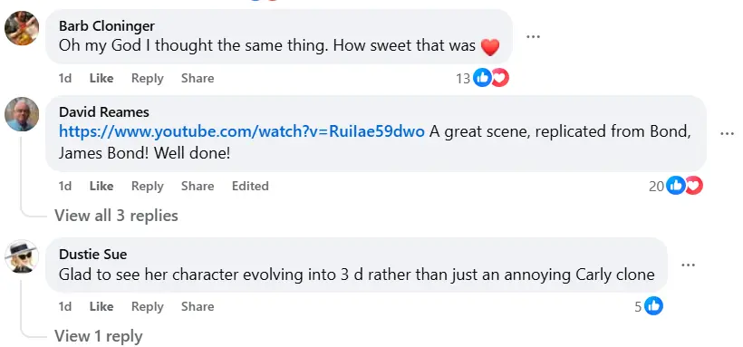 Comments by fans (Image via Facebook/ @General Hospital Fans - Official)