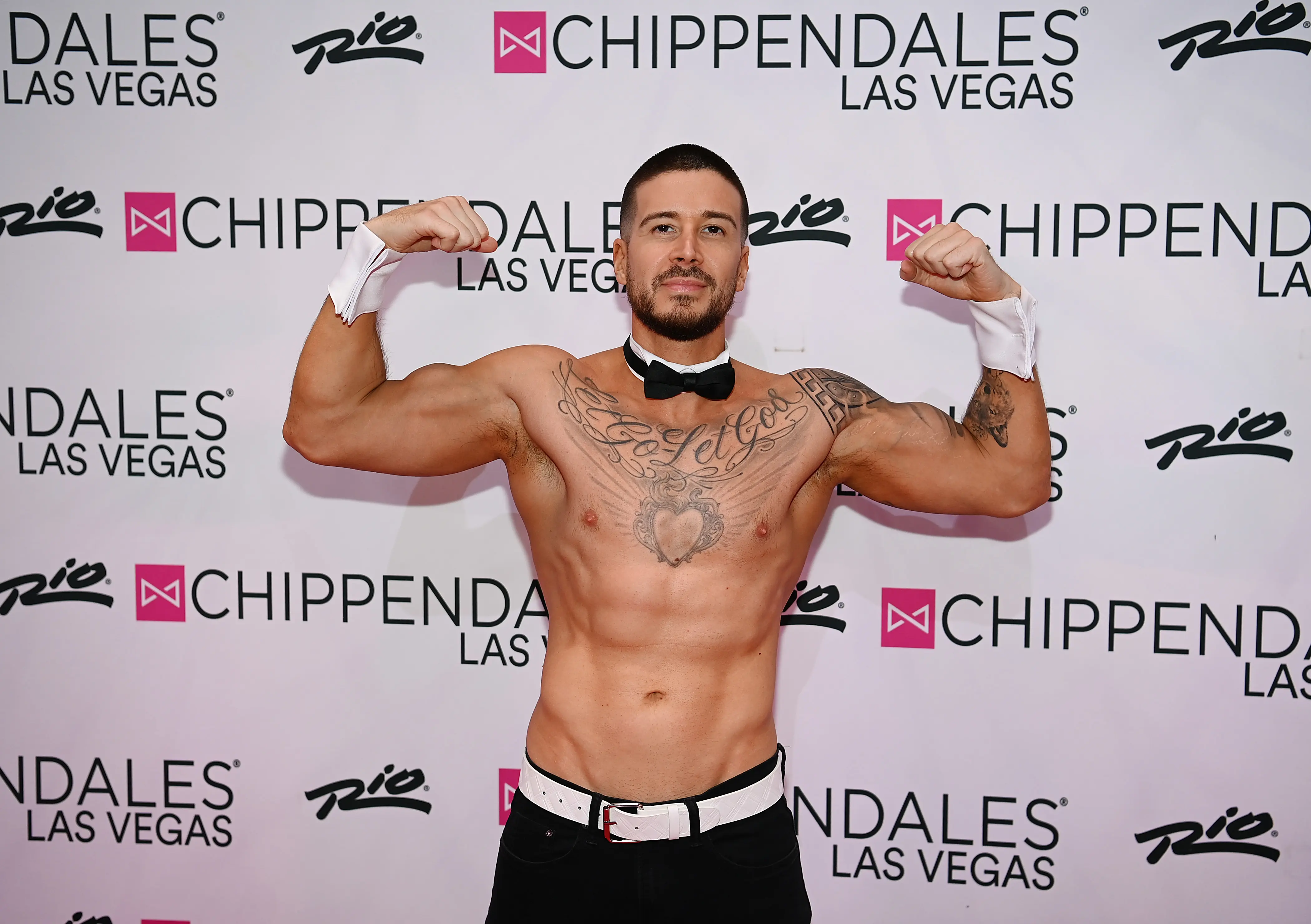 Jersey Shore: Family Vacation star Vinny Guadagnino arrives at Chippendales at Rio All-Suite Hotel &amp; Casino (Image via Getty)