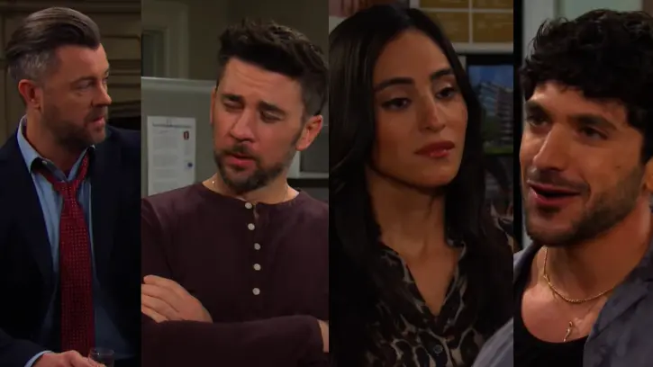 EJ, Chad, Gabi &amp; Javi (Image via YouTube - OfficialDaysofourLives)