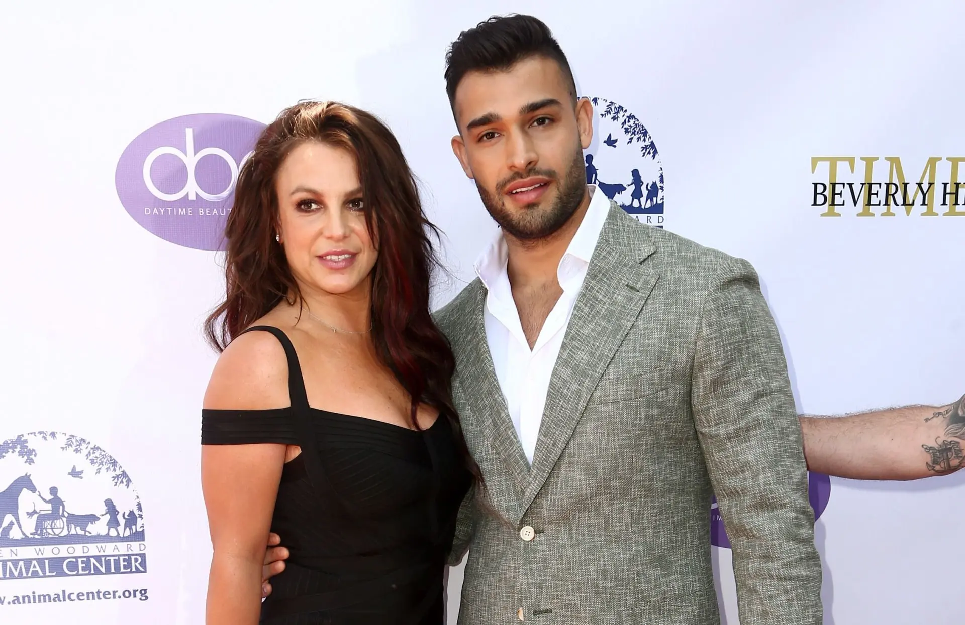 Britney Spears and Sam Asghari attend the 2019 Daytime Beauty Awards at The Taglyan Complex on September 20, 2019 in Los Angeles, California (Image via Getty)