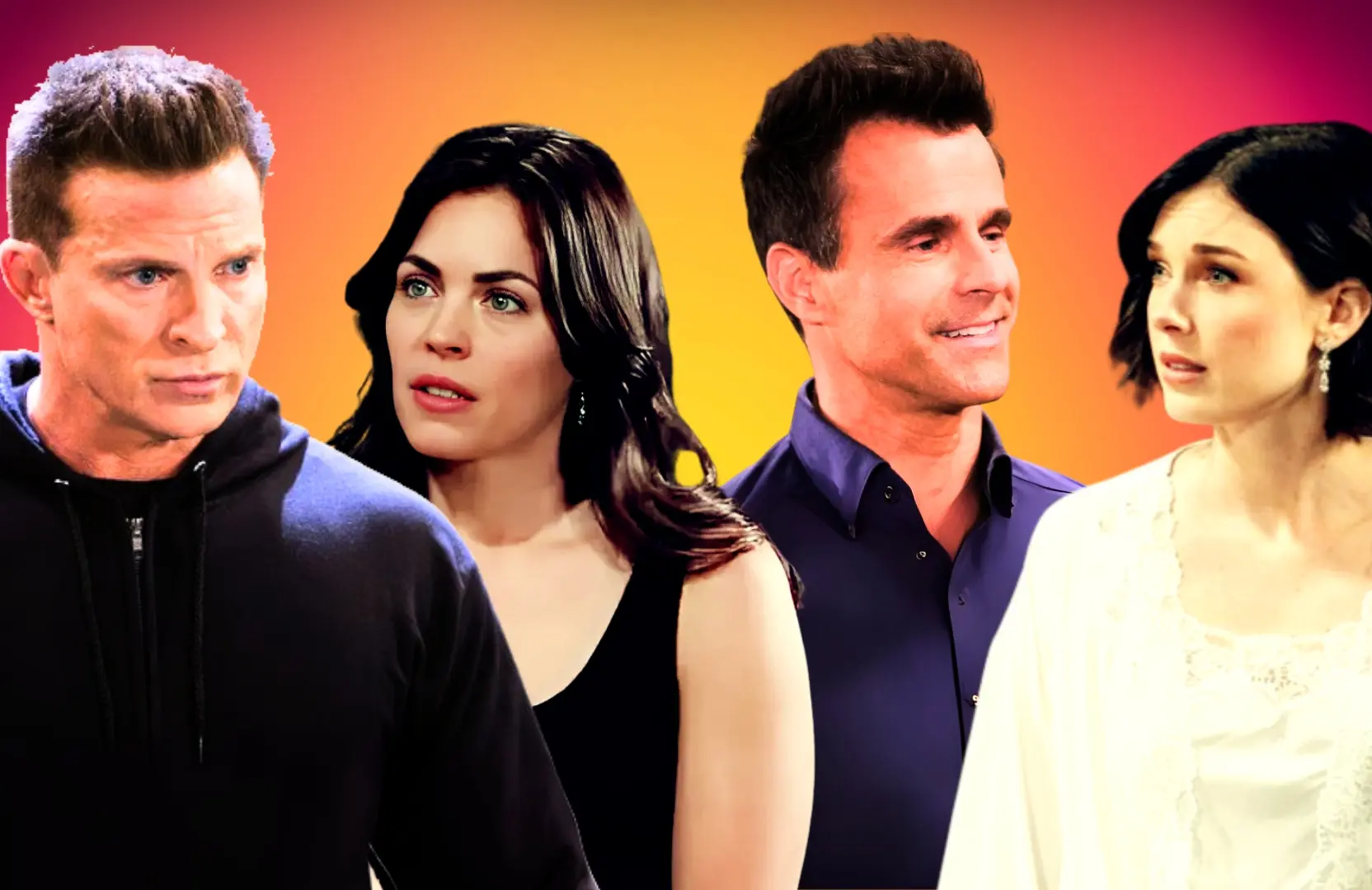 From left, Jason, Britt, Drew and Willow on General Hospital
