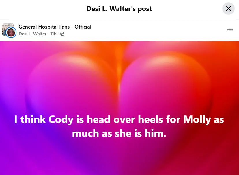 The Original Post (Image via Facebook/ @Desi L. Walter)