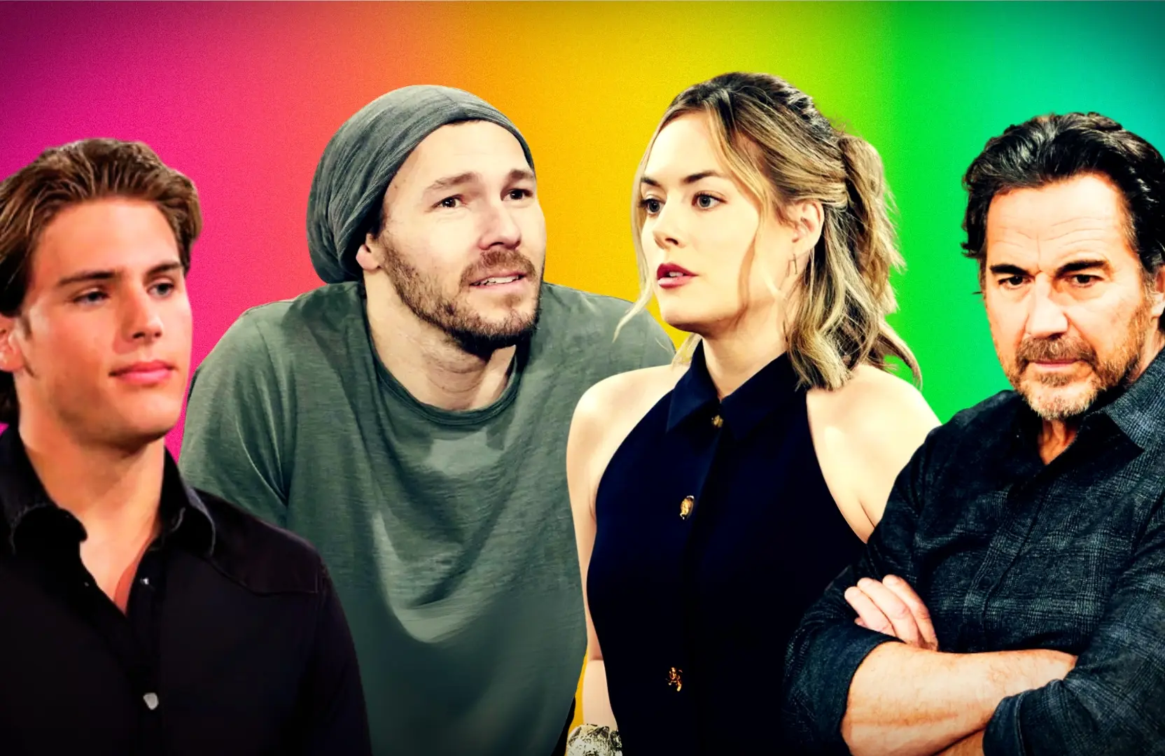 Image shows Will, Liam, Hope and Ridge from The Bold and the Beautiful