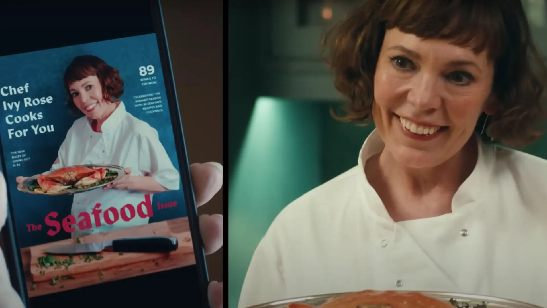 Olivia Colman as Ivy Rose in The Roses (Image via YouTube/@searchlightpictures)