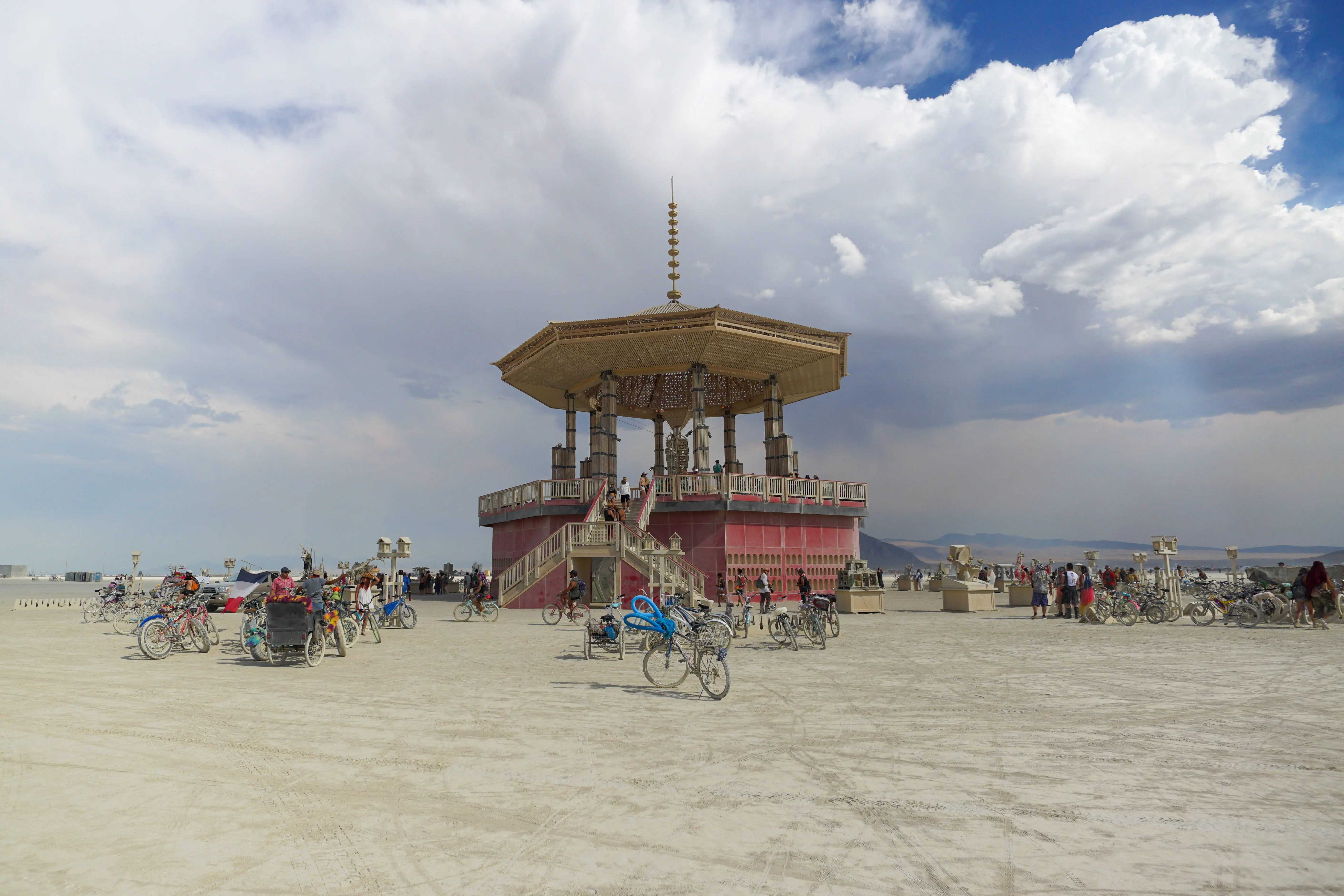 The Temple at Burning Man in the Black Rock Desert in Nevada on August 30, 2017. (Photo by Julia Beverly/Getty Images)