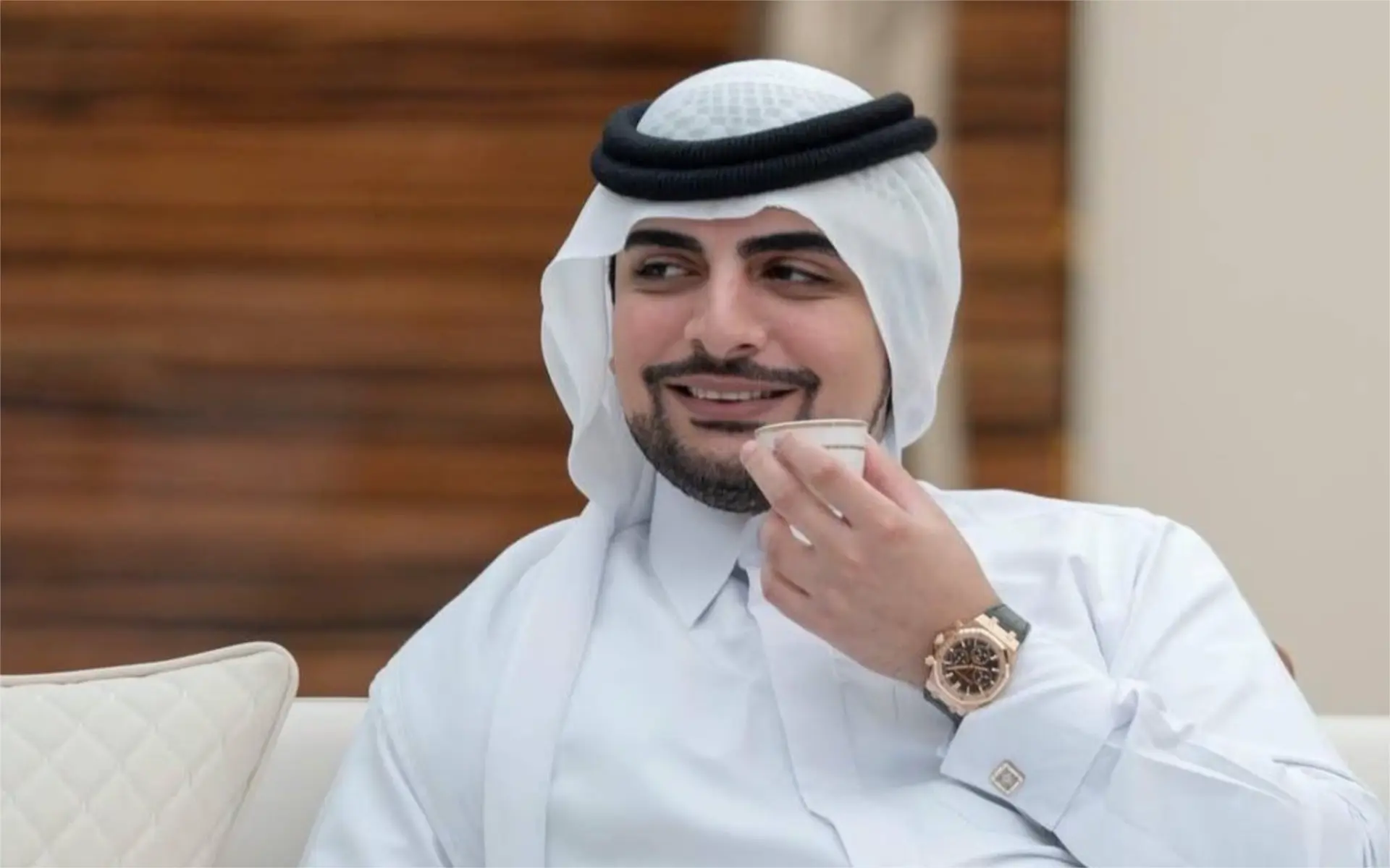 Sheikh Mana Al Maktoum (above) is Princess Mahra's former partner, (Photo via Instagram/@man3almaktoum) 