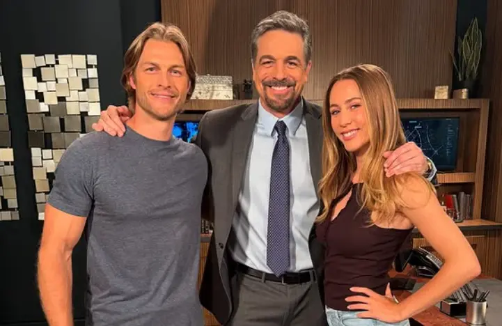 Vaghn, Jack &amp; Josslyn from General Hospital (Image via Instagram/ @chrislmckenna)