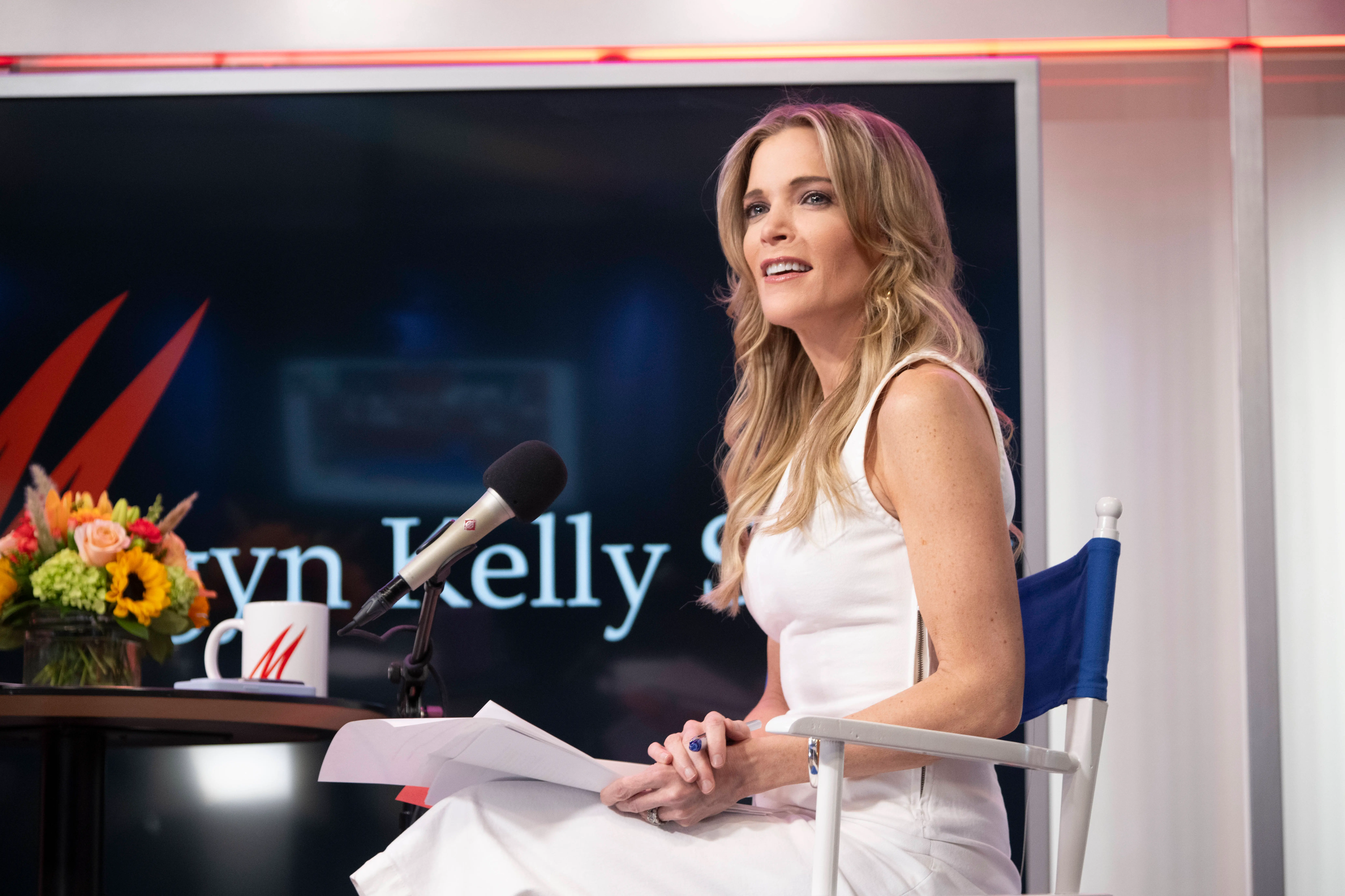 NEW YORK, NEW YORK - MAY 20: Megyn Kelly is seen on The Megyn Kelly Show at the SiriusXM Studios on May 20, 2024 in New York City. (Photo by Noam Galai/Getty Images)