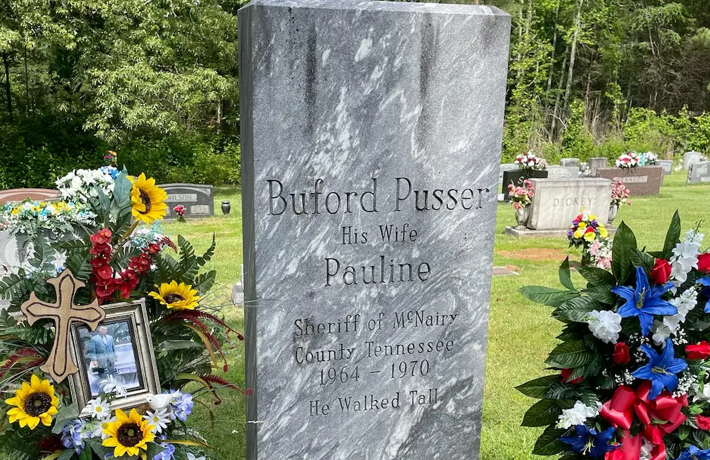 McNairy County Sheriff Buford Pusser memorial (Image via Instagram/@gonesouthpodcast)