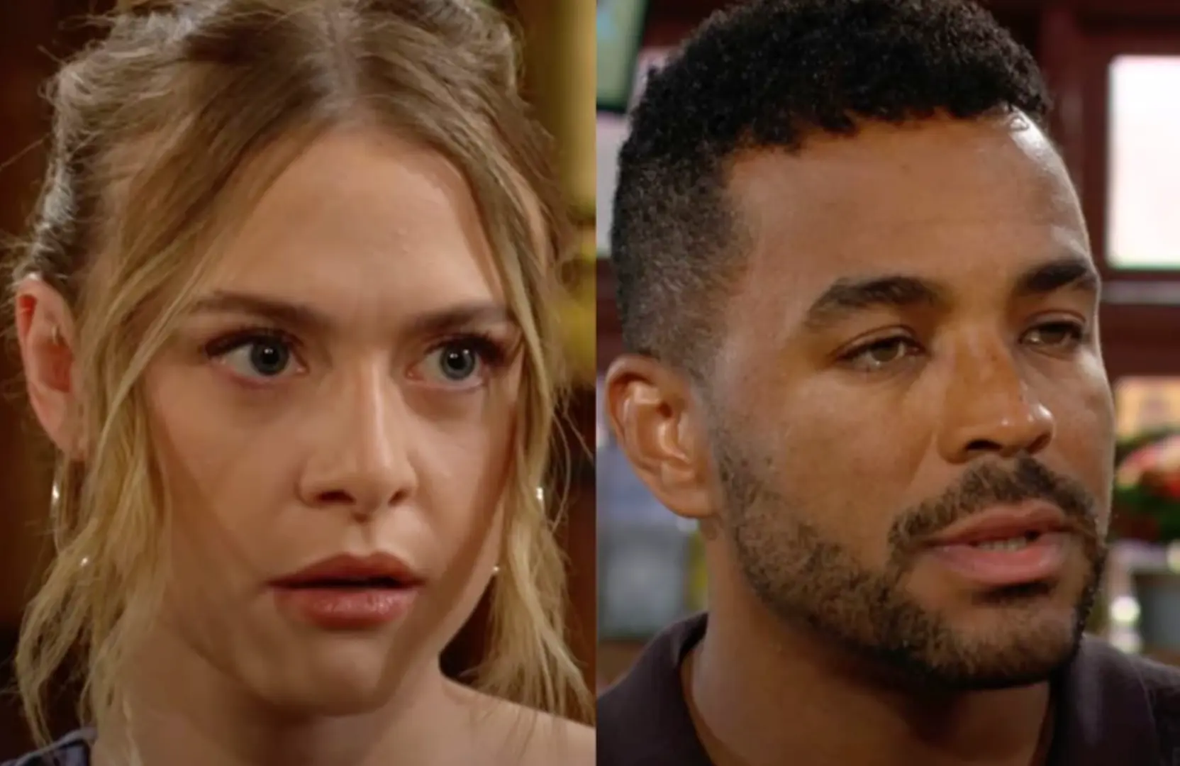 Claire Newman and Nate Hastings (Image via YouTube / Y&amp;R INSIDER)