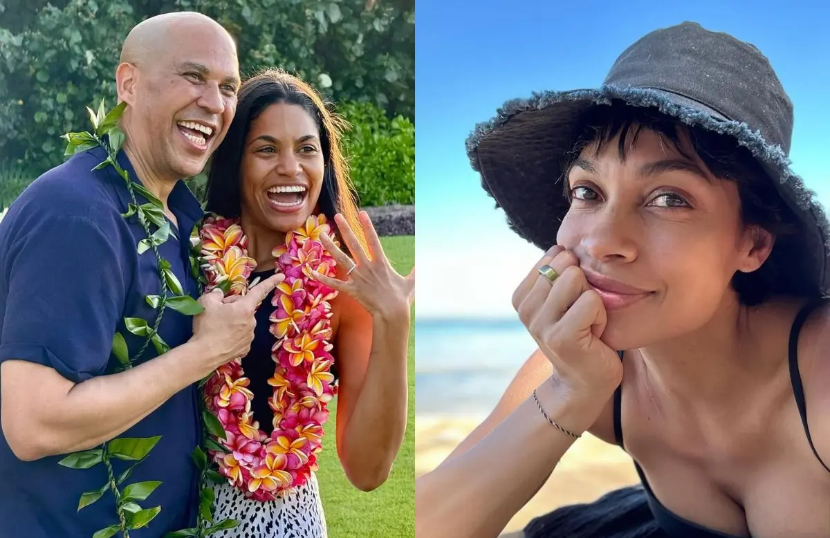 Cory Booker, Alexis Lewis and Rosario Dawson (Photo: Instagram/@corybooker and @rosariodawson)