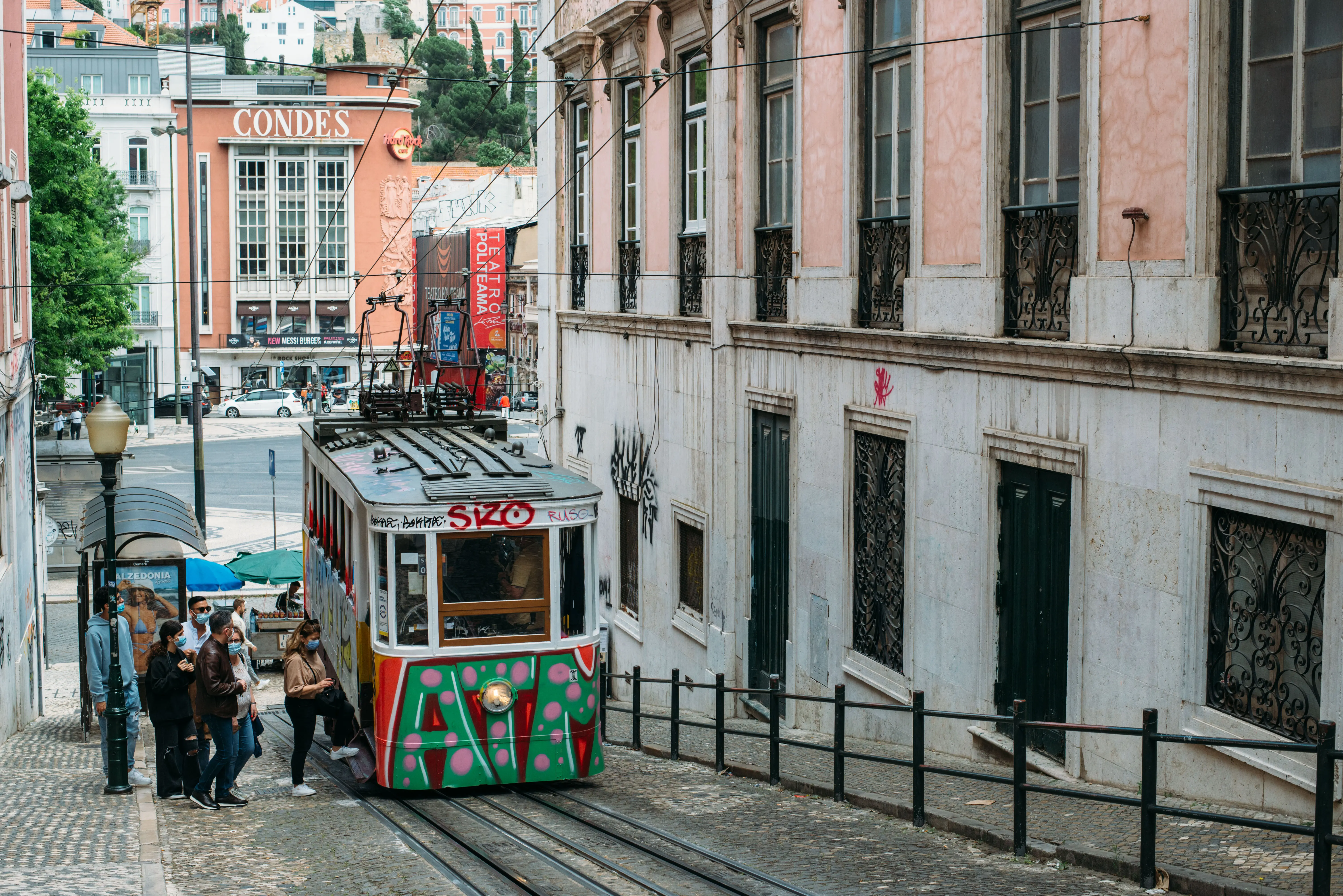 Lisbon funicular (Photo by Ágata Xavier/picture alliance via Getty Images)