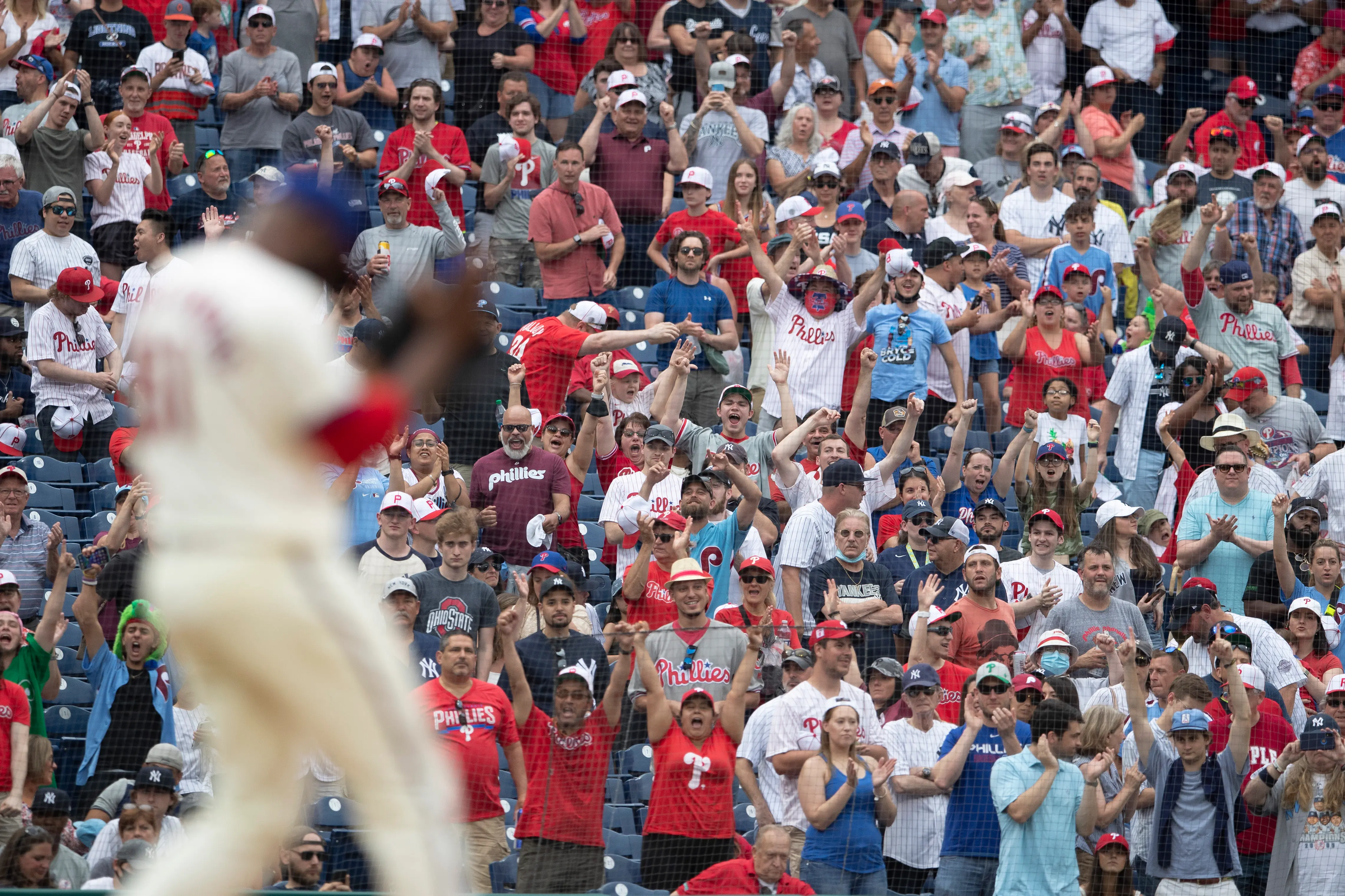 The viral Philadelphia Phillies fan has been misidentified as Leslie-Ann Kravitz [Representational Image] (Image via Mitchell Leff/Getty Images)