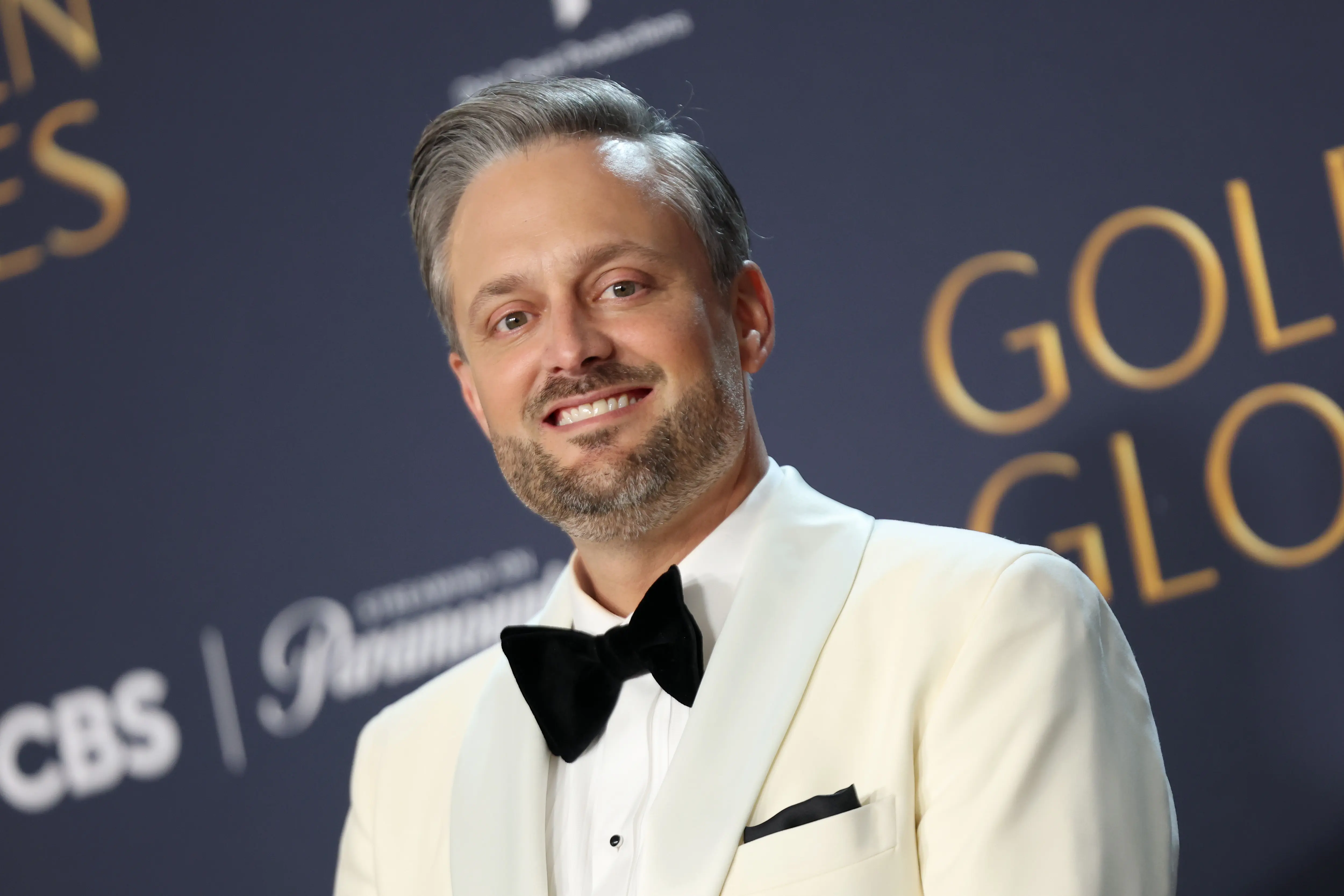 Nate Bargatze poses in the press room during the 82nd Annual Golden Globe Awards at The Beverly Hilton on January 05, 2025 in Beverly Hills, California.  (Photo by Matt Winkelmeyer/WireImage)