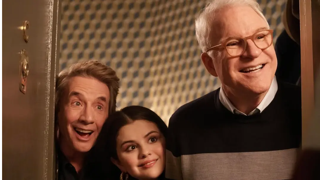 Martin Short, Selena Gomez and Steve Martin in Only Murders in the Building Season 5 via @onlymurdershulu
