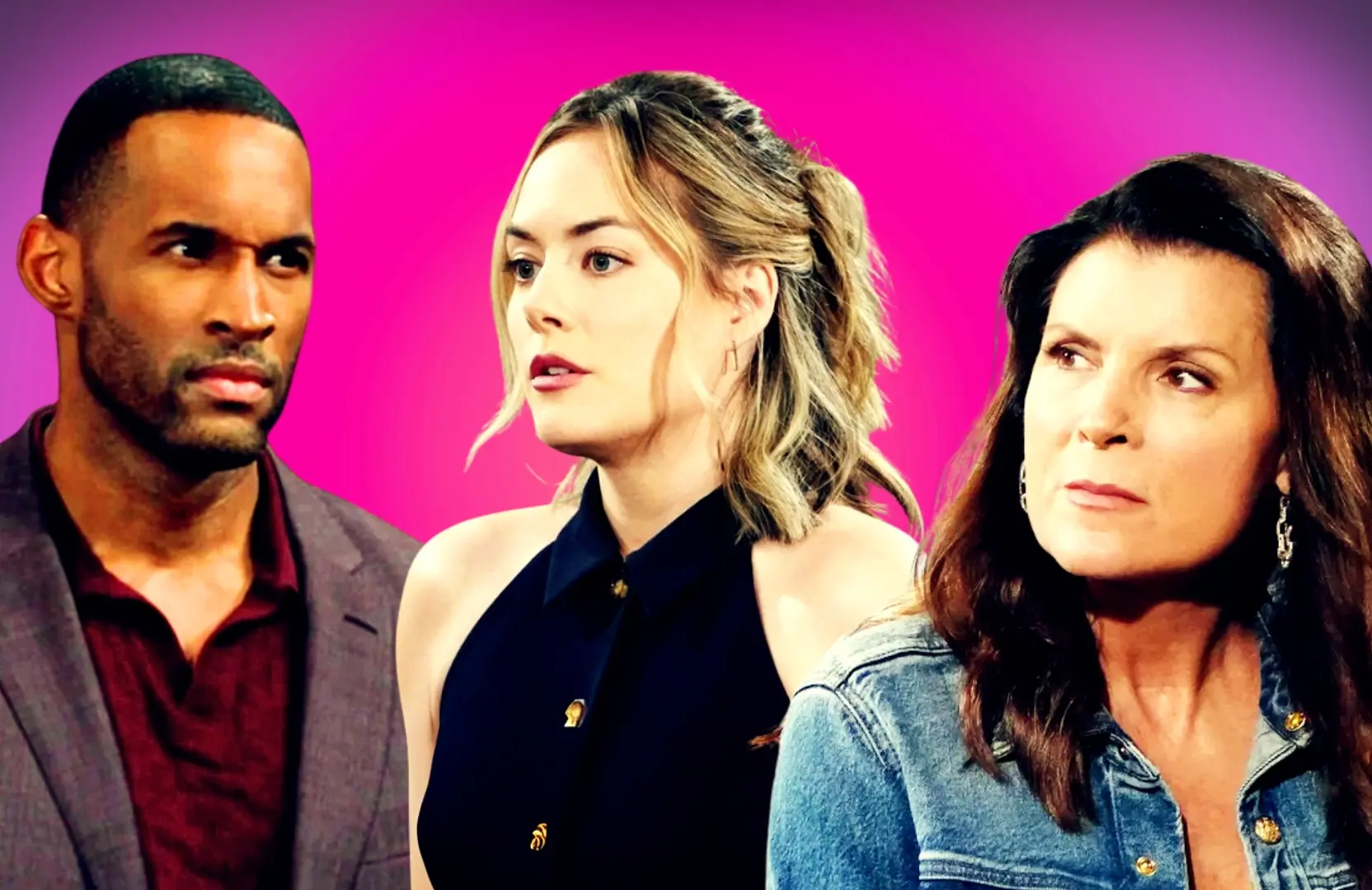 Carter, Hope and Sheila from The Bold and the Beautiful