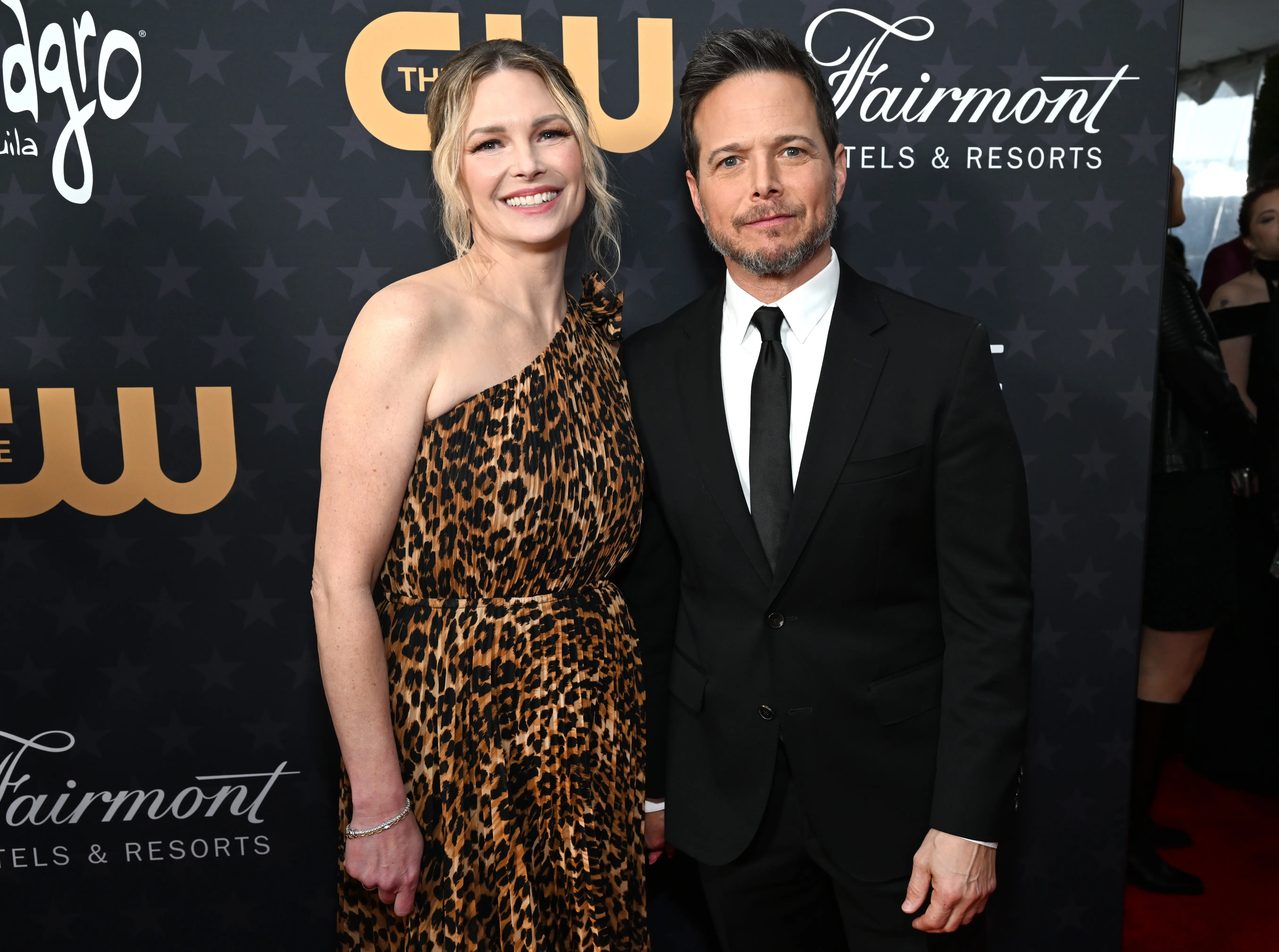 Kelley Wolf and Scott Wolf attend Champagne Collet &amp; OBC Wines' celebration of The 28th Annual Critics Choice Awards at Fairmont Century Plaza on January 15, 2023 in Los Angeles, California. (Image via Getty)
