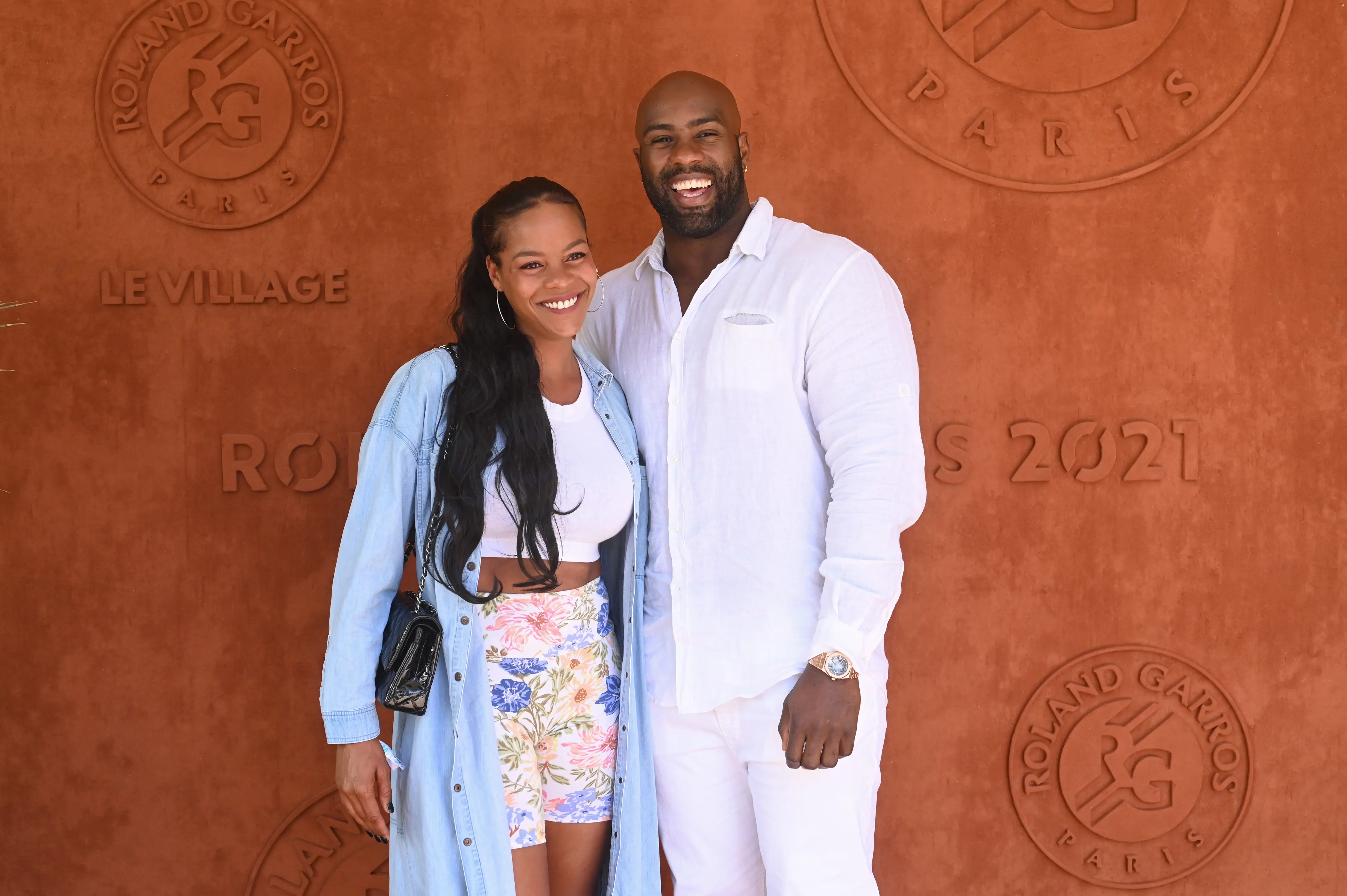 Love Is Blind: France hosts: Teddy Riner and Luthna Plocus (Image via Getty)