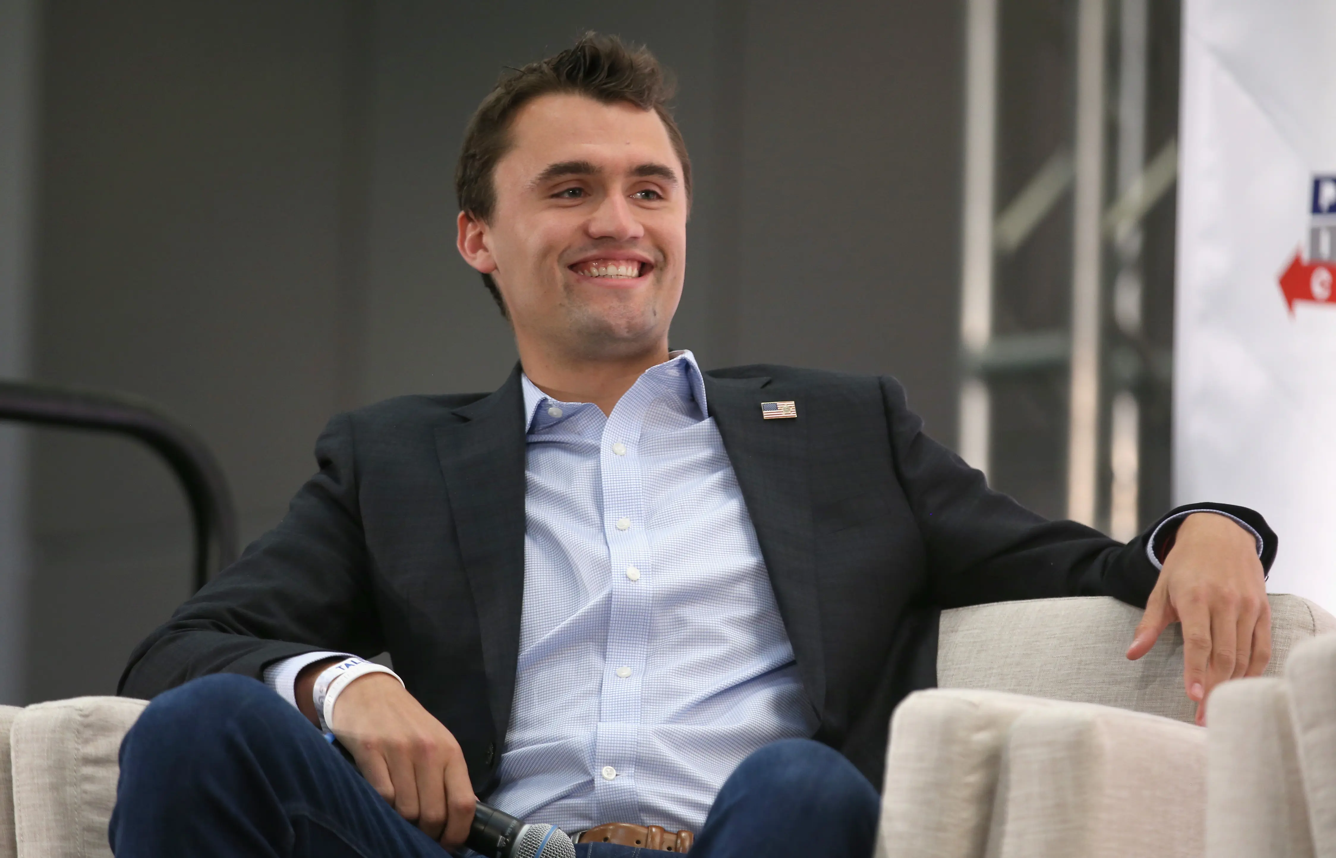 Charlie Kirk speaks onstage during Politicon 2018.  (Photo by Phillip Faraone/Getty Images for Politicon)
