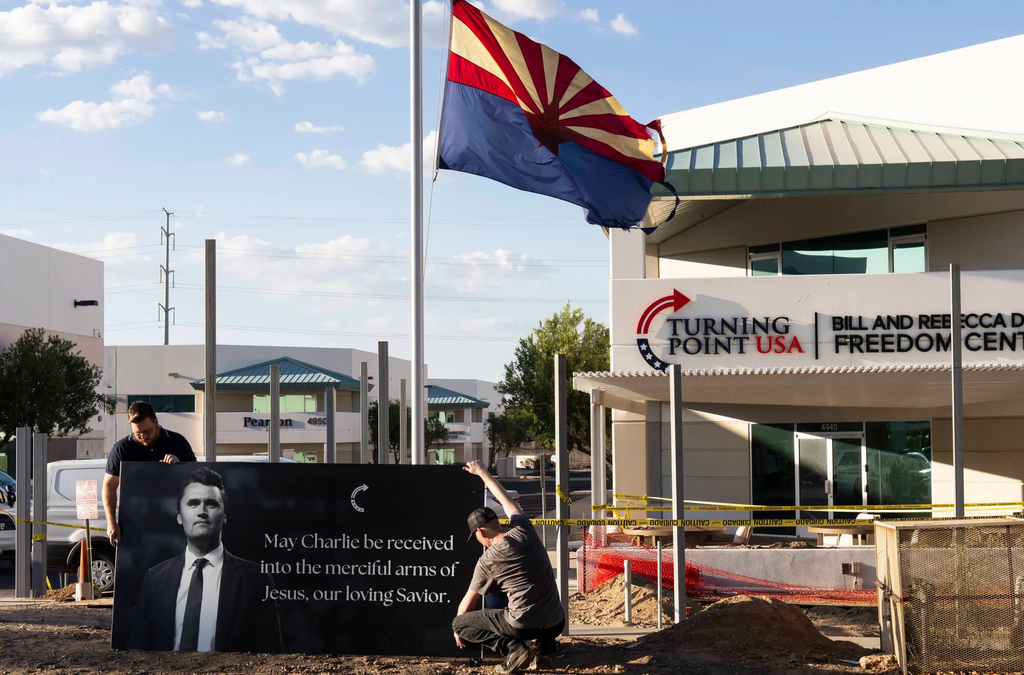 Dennis Prager remembers his close friend and the Turning Point USA Founder Charlie Kirk, after the latter was fatally shot during an appearance at Utah Valley University (Image via Rebecca Noble/Getty Images)