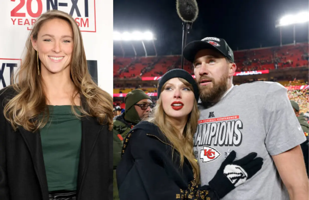 As the spotlight grows on Taylor and Travis, Kylie Kelce shares why she’s keeping things private.