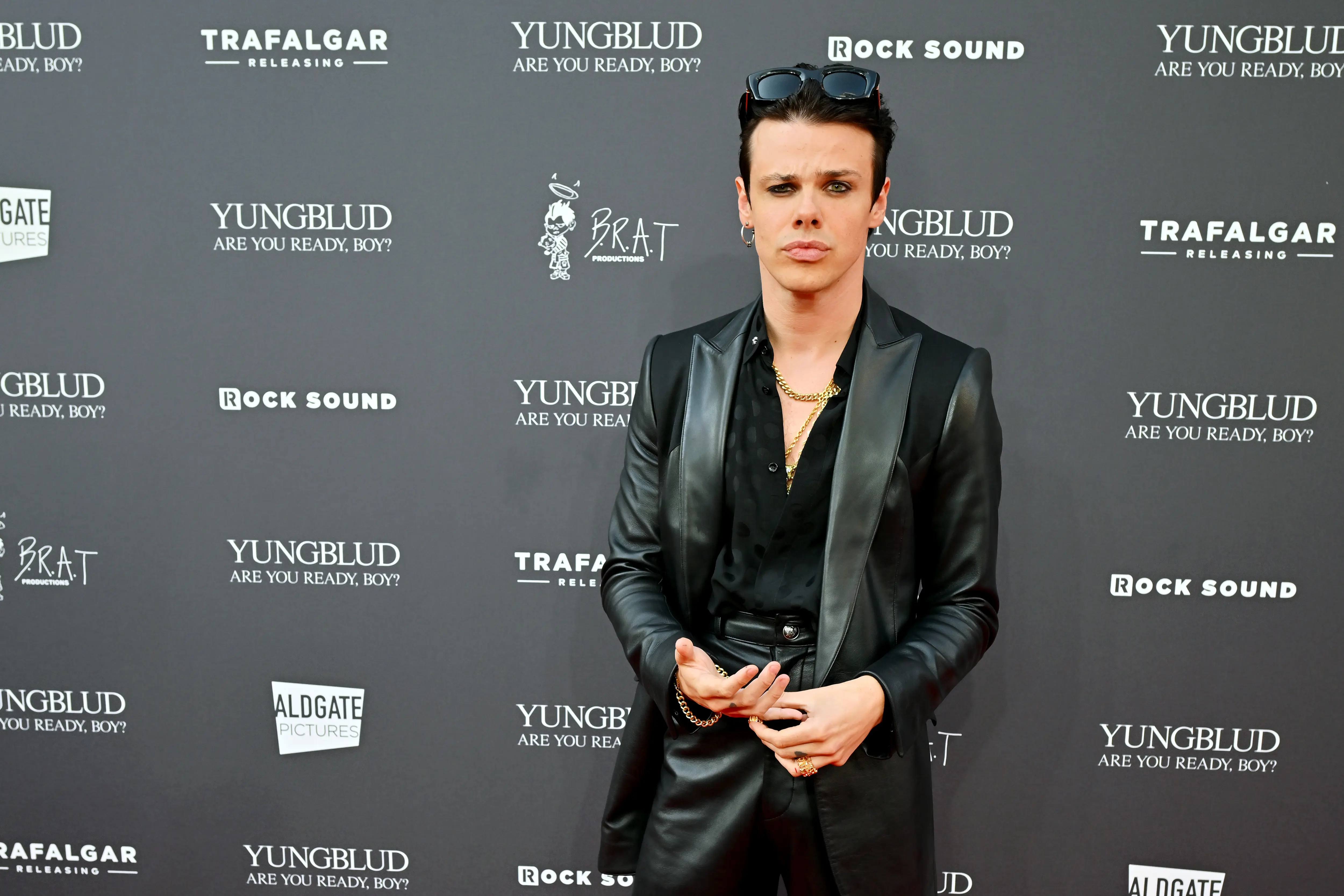 Yungblud hasn't banned any of his crew members for their insensitive reaction to the death of Charlie Kirk (Photo by Jed Cullen/Dave Benett/Getty Images for Yungblud)