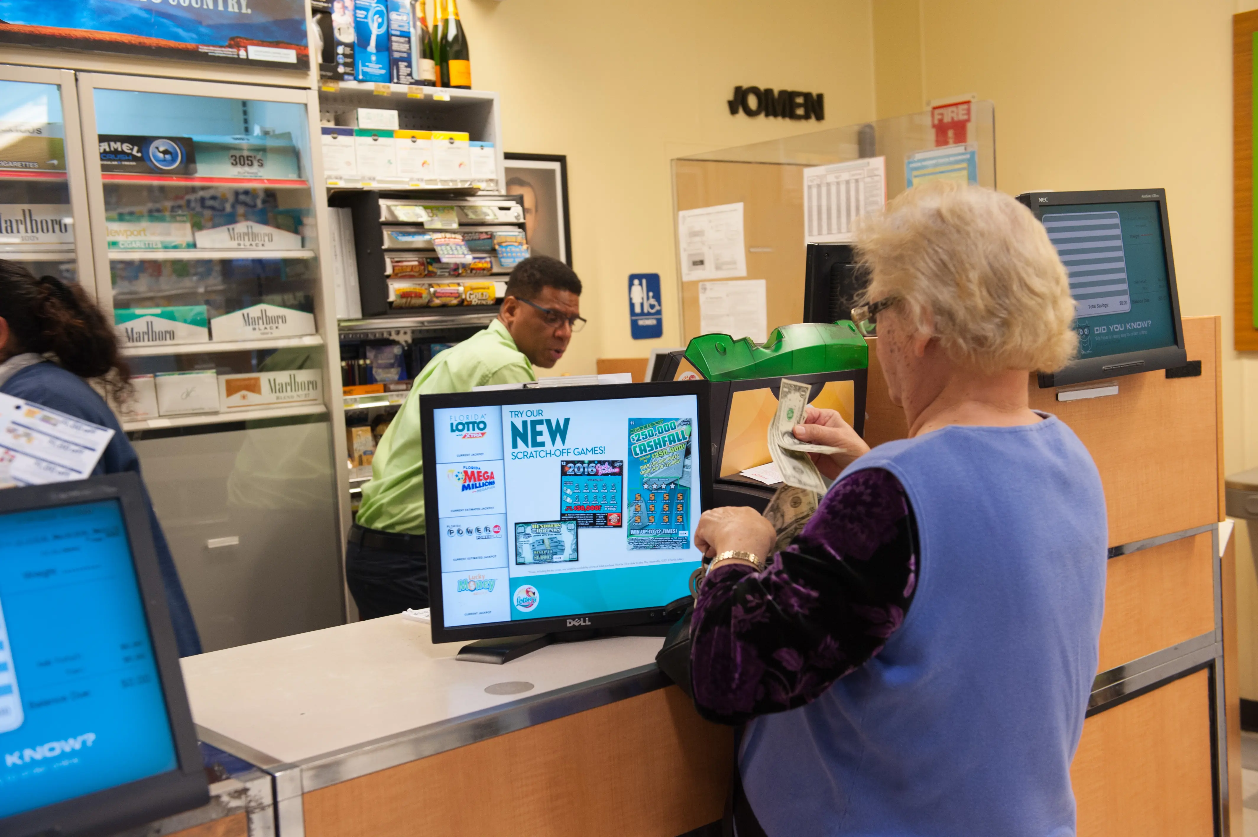 January 9, 2016: Florida Powerball Hits $900 Million (Photo by Michele Eve Sandberg/Corbis via Getty Images)