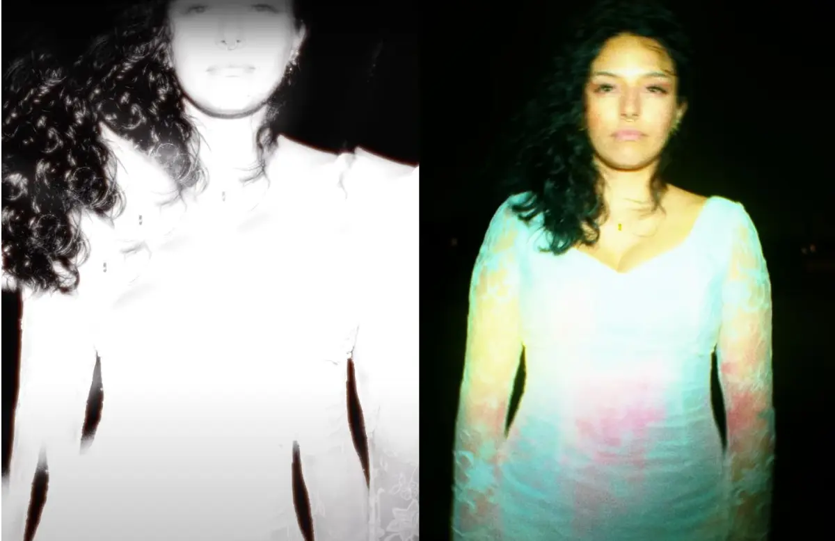 The actress in D4vd's Romantic Homicide music video. (Photo: YouTube/@d4vd)