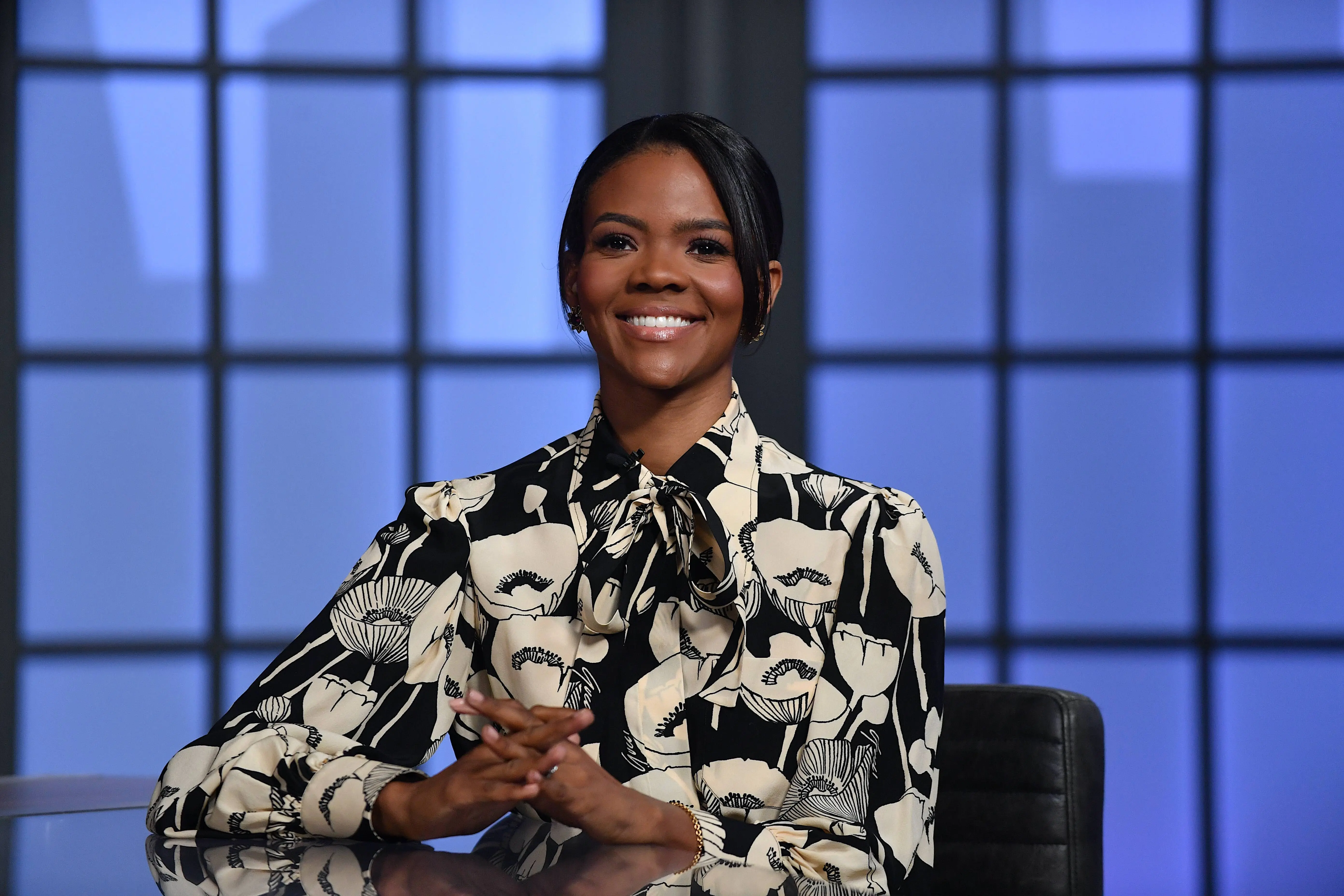 NASHVILLE, TENNESSEE - SEPTEMBER 07: Candace Owens is seen on set of "Candace" on September 07, 2021 in Nashville, Tennessee. This taping marks the first time that the show was filmed and aired in the same day. (Photo by Jason Davis/Getty Images)