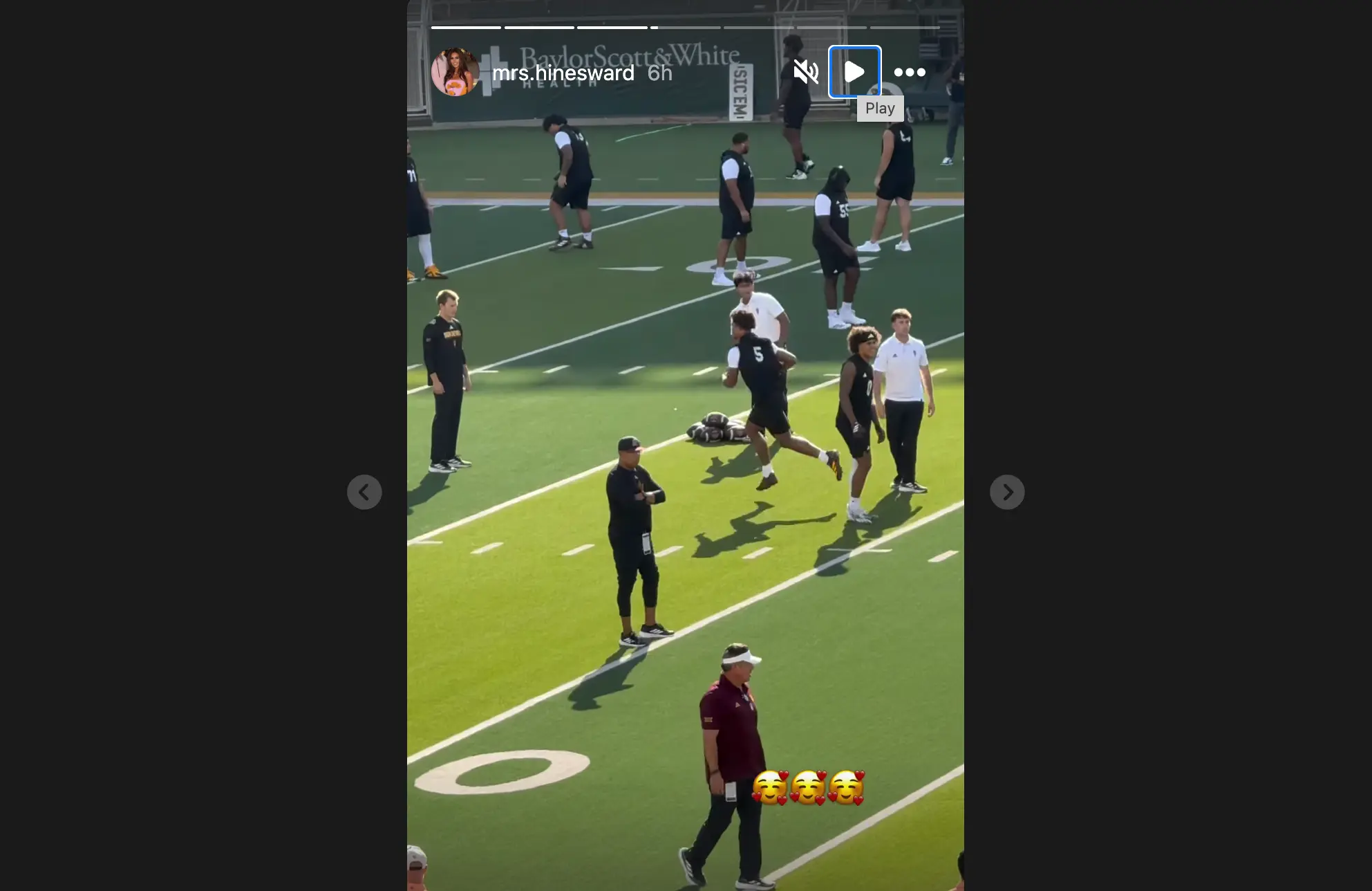 Hines Ward at Sun Devils Saturday game (Image via Instagram/@mrs.hinesward)