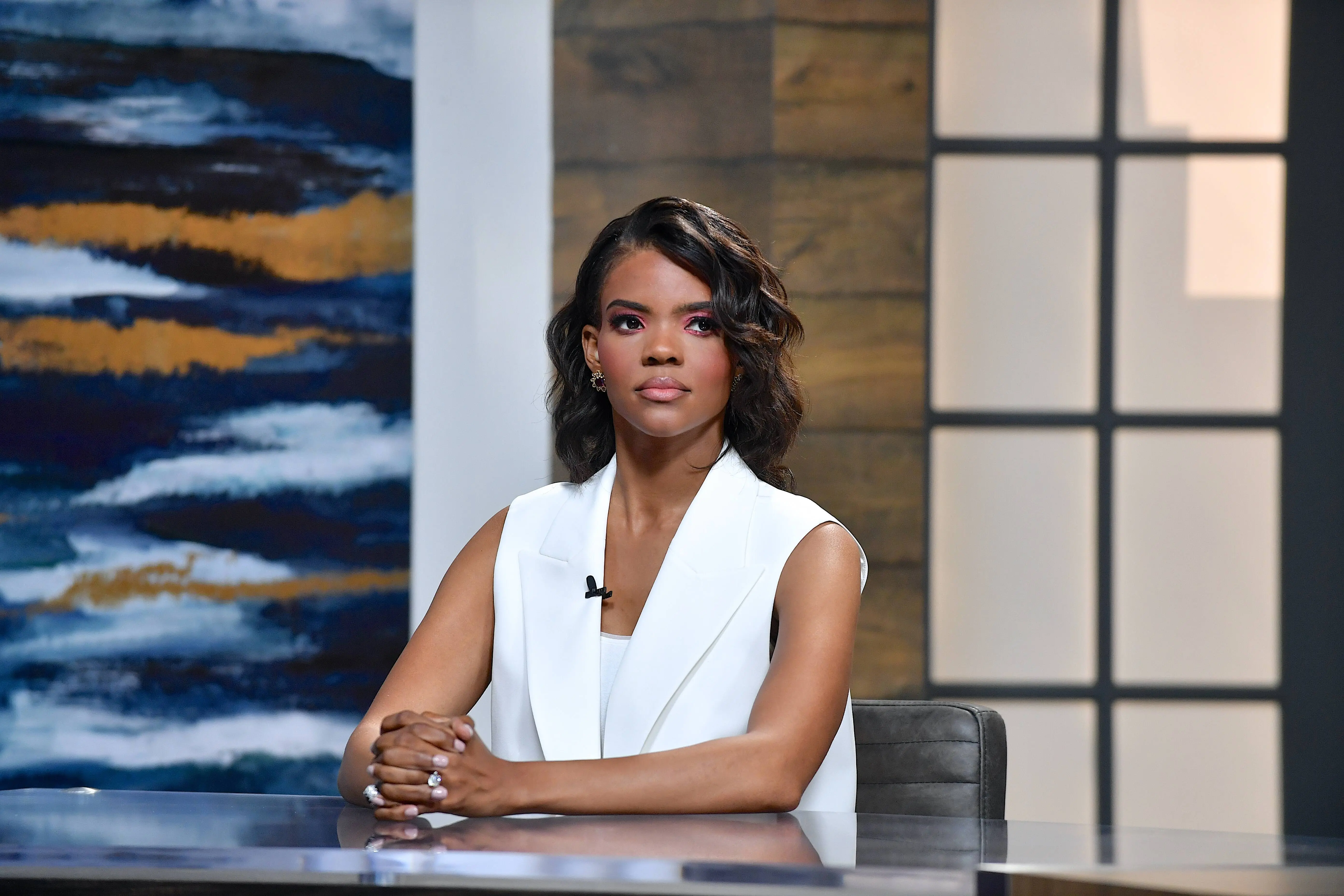 NASHVILLE, TENNESSEE - JUNE 25: Candace Owens is seen on set of "Candace" on June 25, 2021 in Nashville, Tennessee. The show will air on Tuesday, July 6, 2021. (Photo by Jason Davis/Getty Images)