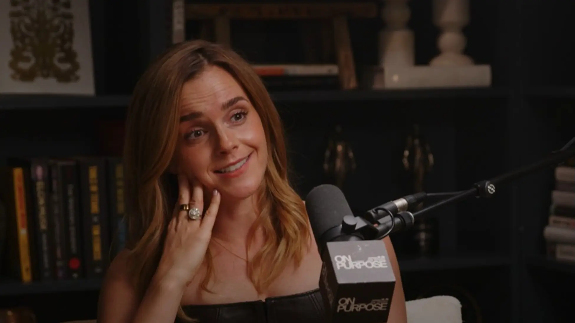 Emma Watson EXCLUSIVE on On Purpose podcast, image via YouTube/@JayShettyPodcast.