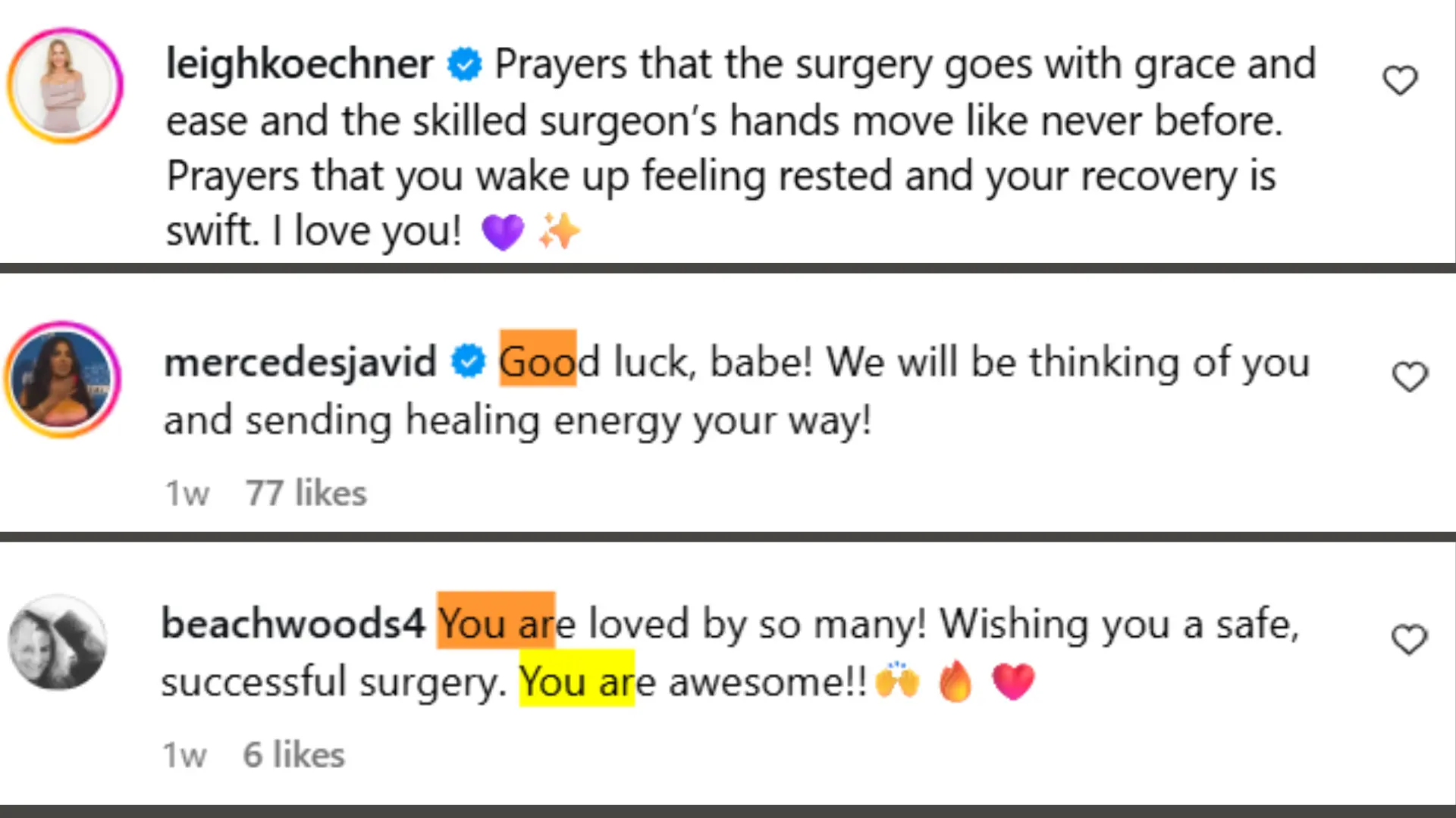 Internet users reacting to Carnie Wilson's surgery announcement (Image via Instagram/@carnie68)