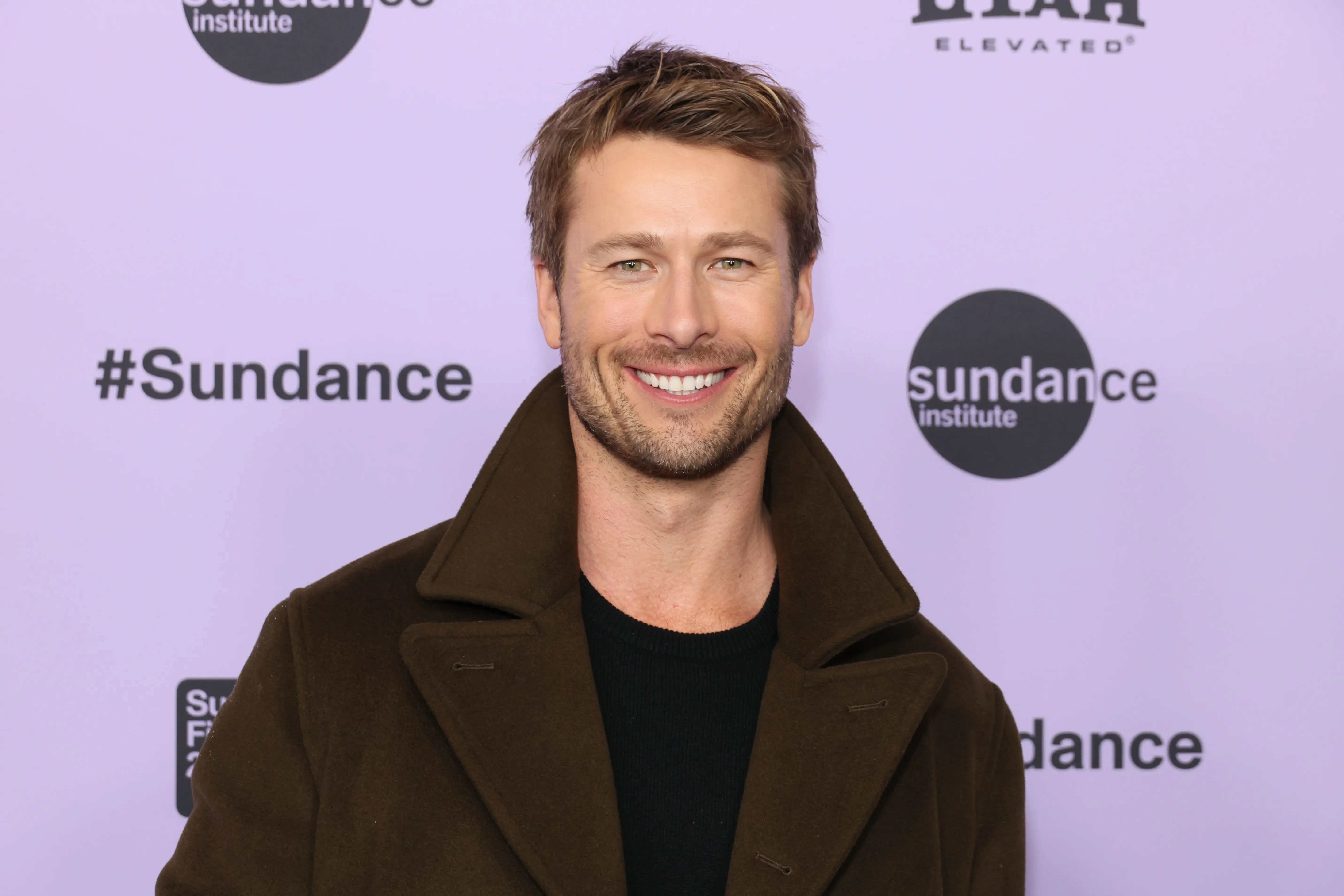 Glen Powell attends the "Hit Man" Premiere during the 2024 Sundance Film Festival. (Photo by Dia Dipasupil/Getty Images)