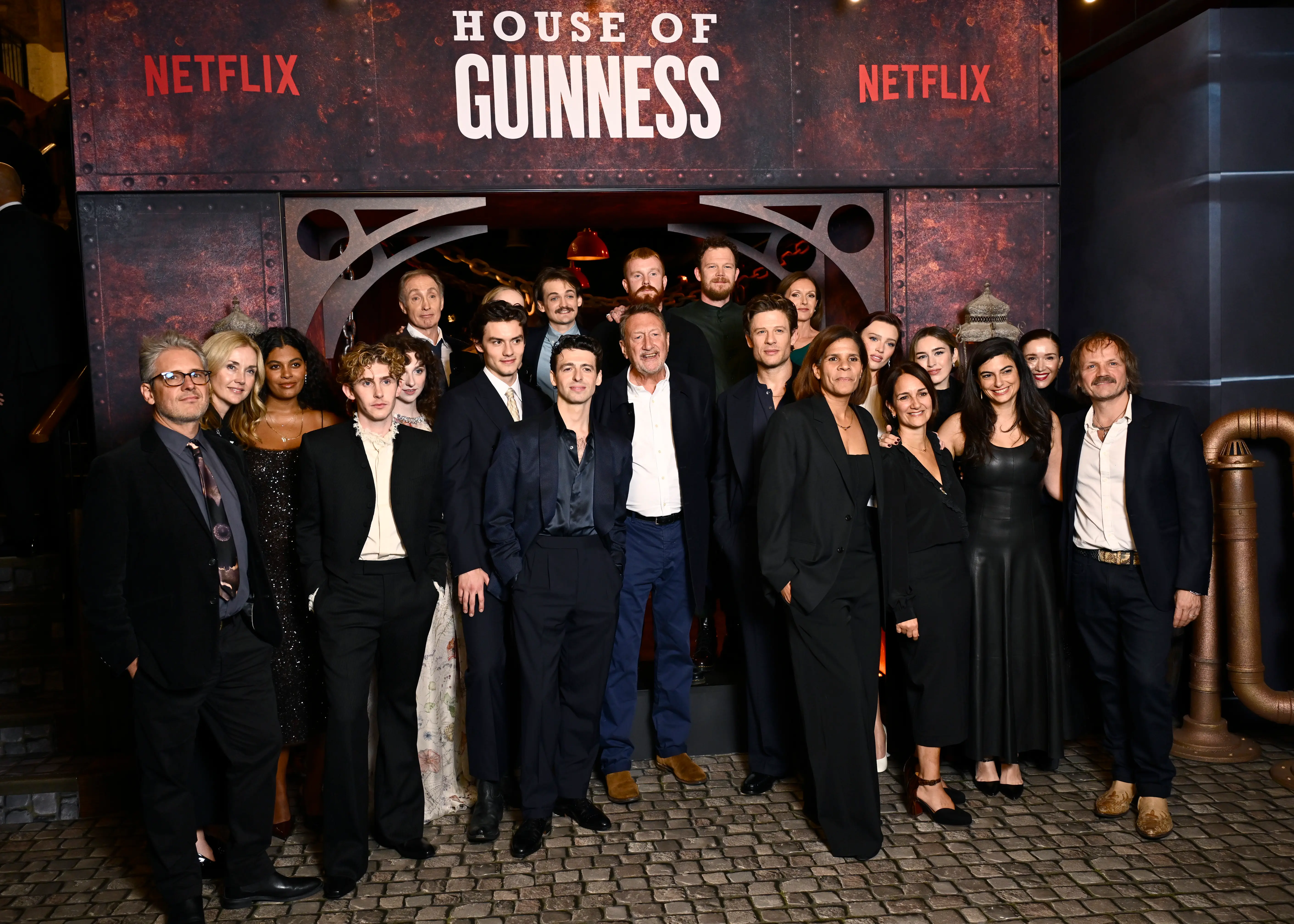  Cast and crew of "House Of Guinness" attend the "House Of Guinness" London Premiere at Picturehouse Central on September 23, 2025 in London, England. (Photo by Gareth Cattermole/Getty Images)