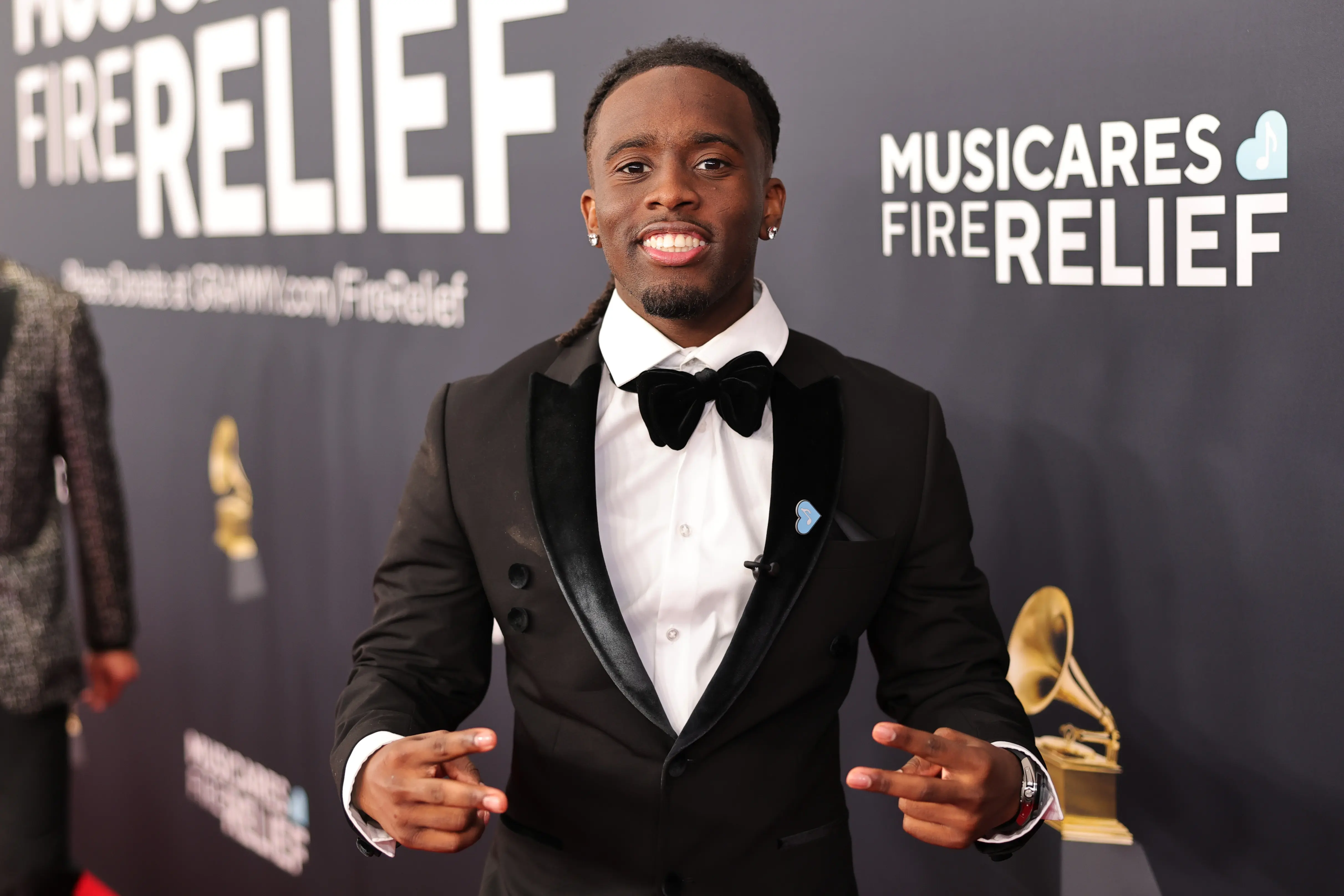 LOS ANGELES, CALIFORNIA - FEBRUARY 02: Kai Cenat attends the 67th Annual GRAMMY Awards on February 02, 2025 in Los Angeles, California.  (Photo by Neilson Barnard/Getty Images for The Recording Academy)