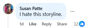 Comment by the fan (Image via Facebook/@General Hospital Fans - Official)