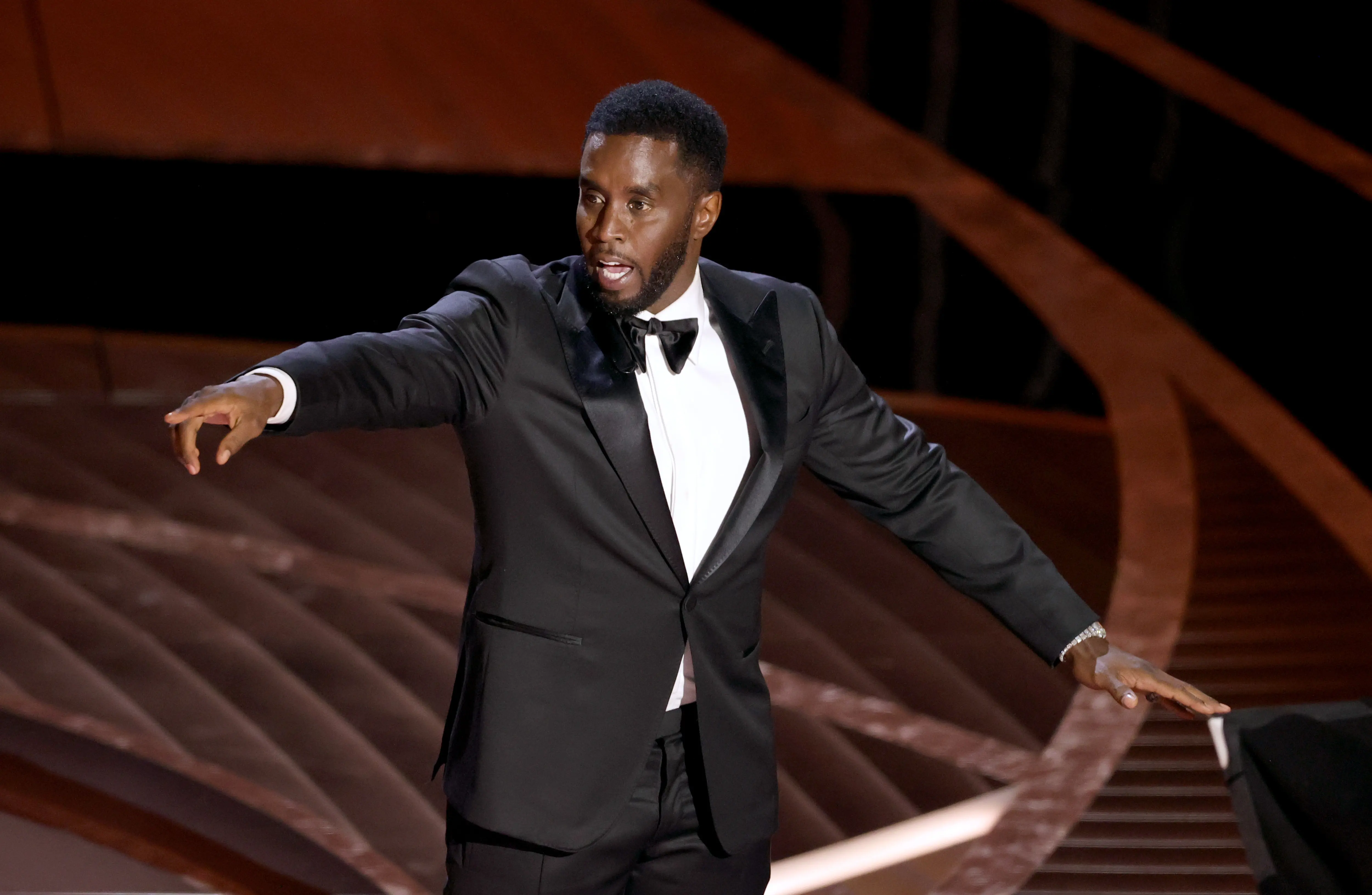HOLLYWOOD, CALIFORNIA - MARCH 27: Sean 'Diddy' Combs speaks onstage during the 94th Annual Academy Awards at Dolby Theatre on March 27, 2022 in Hollywood, California. (Photo by Neilson Barnard/Getty Images)
