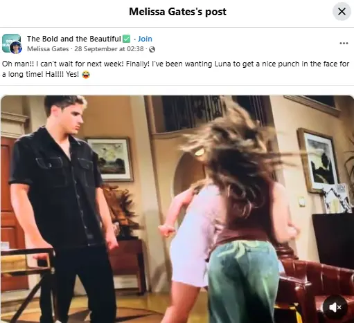 Original post by the fan (Image via Facebook/ @The Bold and the Beautiful)