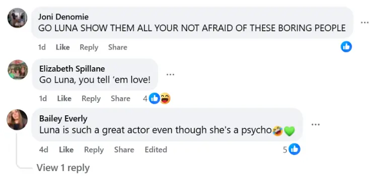 Comments by other  fans (Image via Facebook/ @The Bold and the Beautiful)
