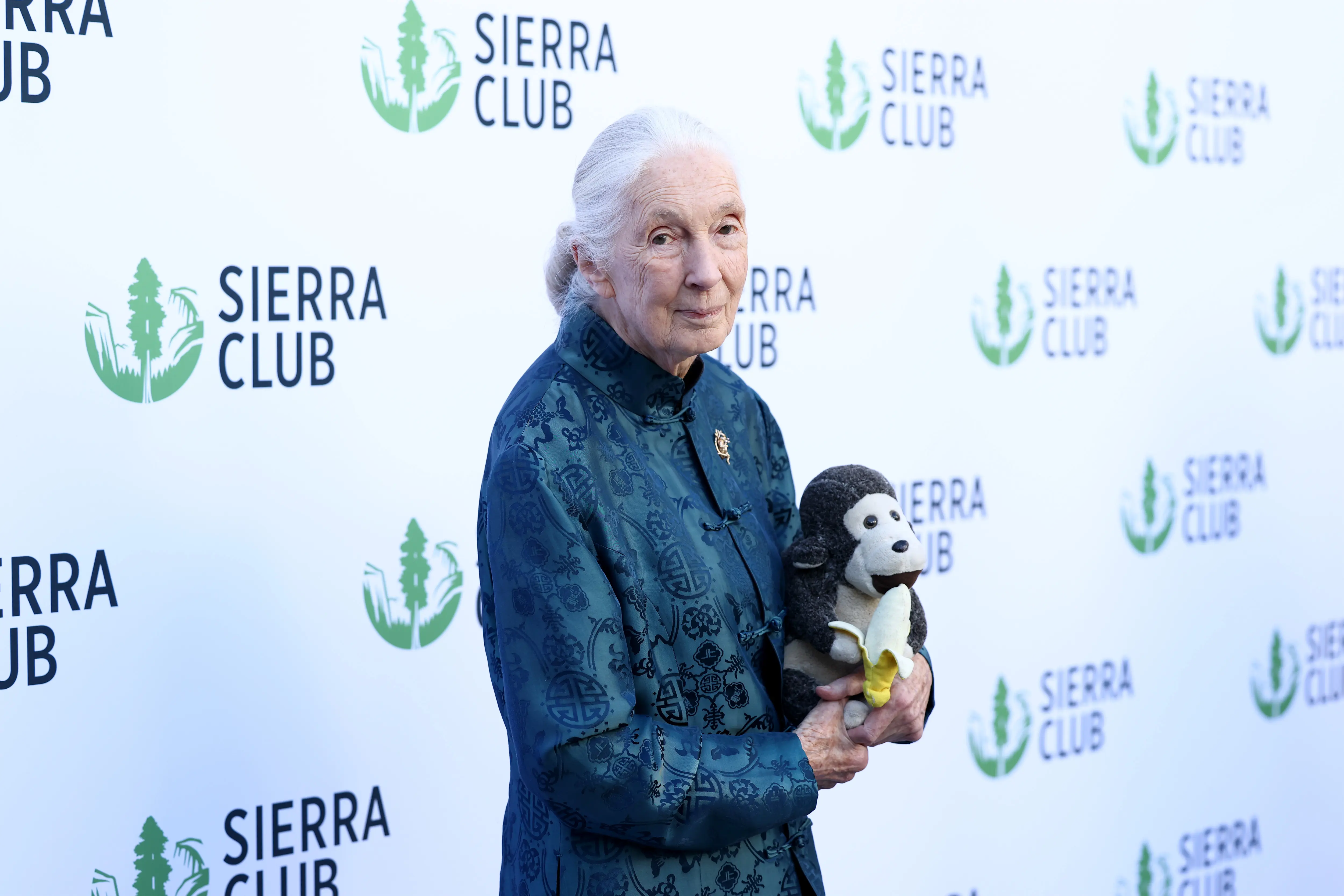Jane Goodall attends Sierra Club's 2025 Trail Blazers Ball on April 02, 2025 in Los Angeles, California. (Photo by Araya Doheny/Getty Images for Sierra Club)