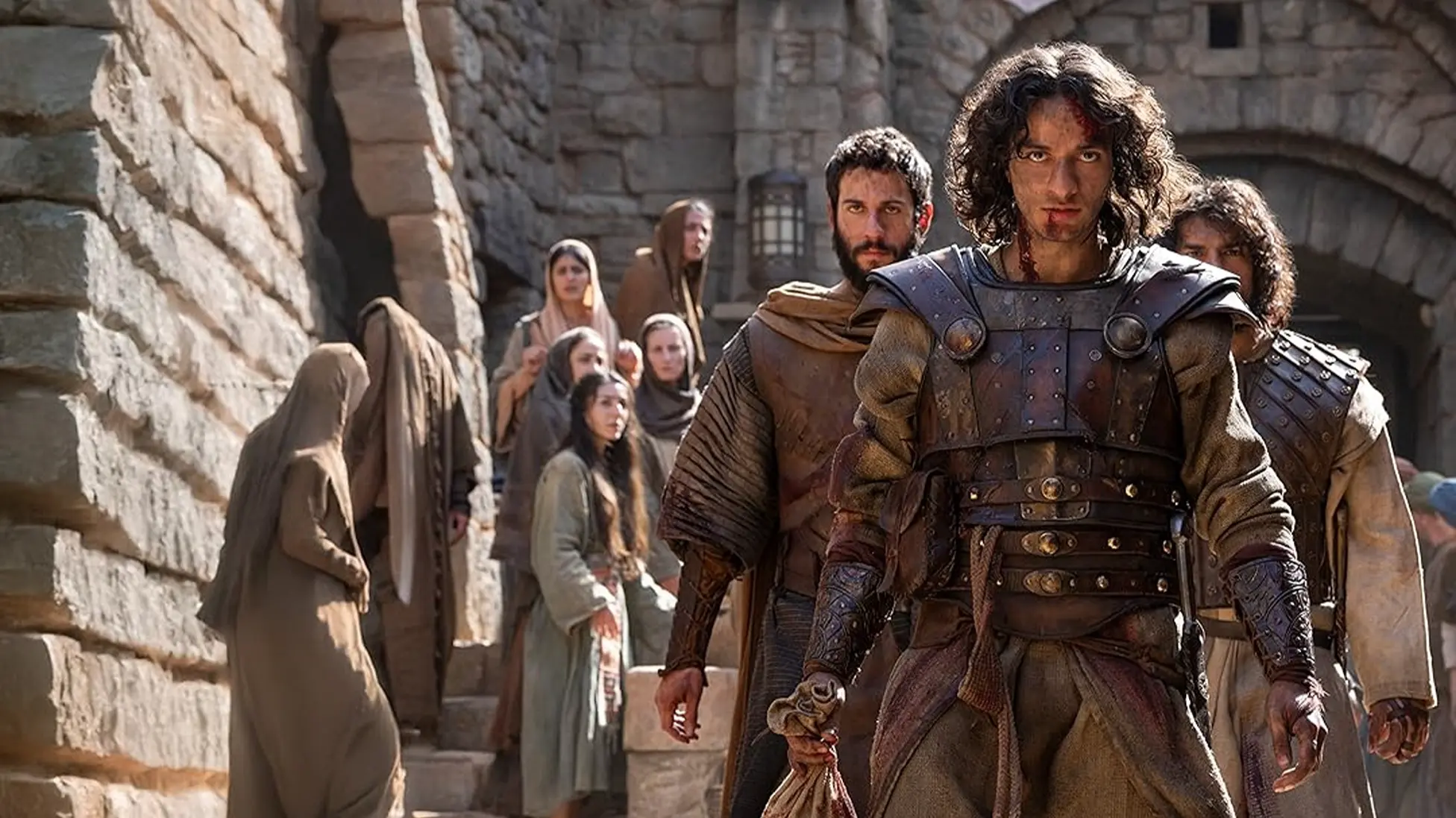 Michael Iskander as David in *House of David* season 2, streaming on Wonder Project inside Prime Video. Image courtesy Amazon MGM Studios.