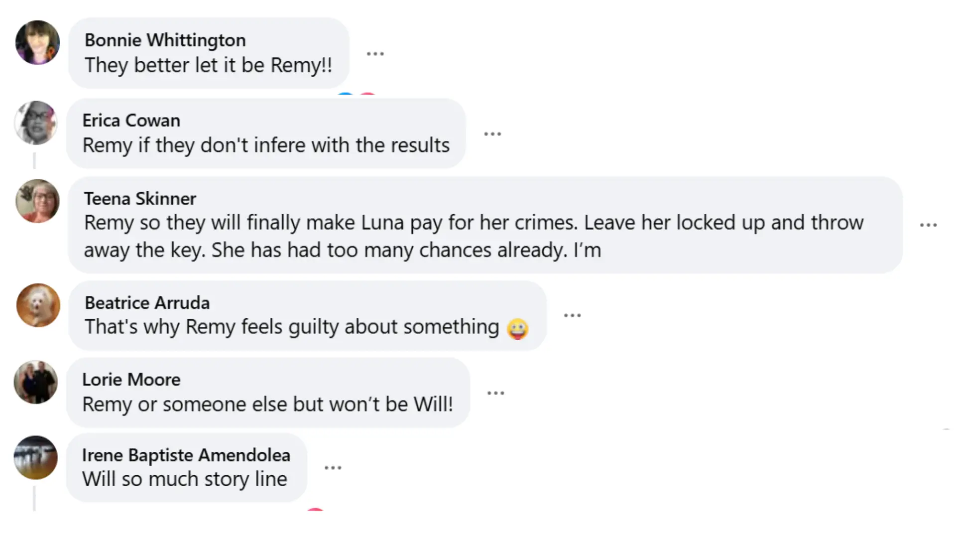 Fans want Remy, not Will, to be the father