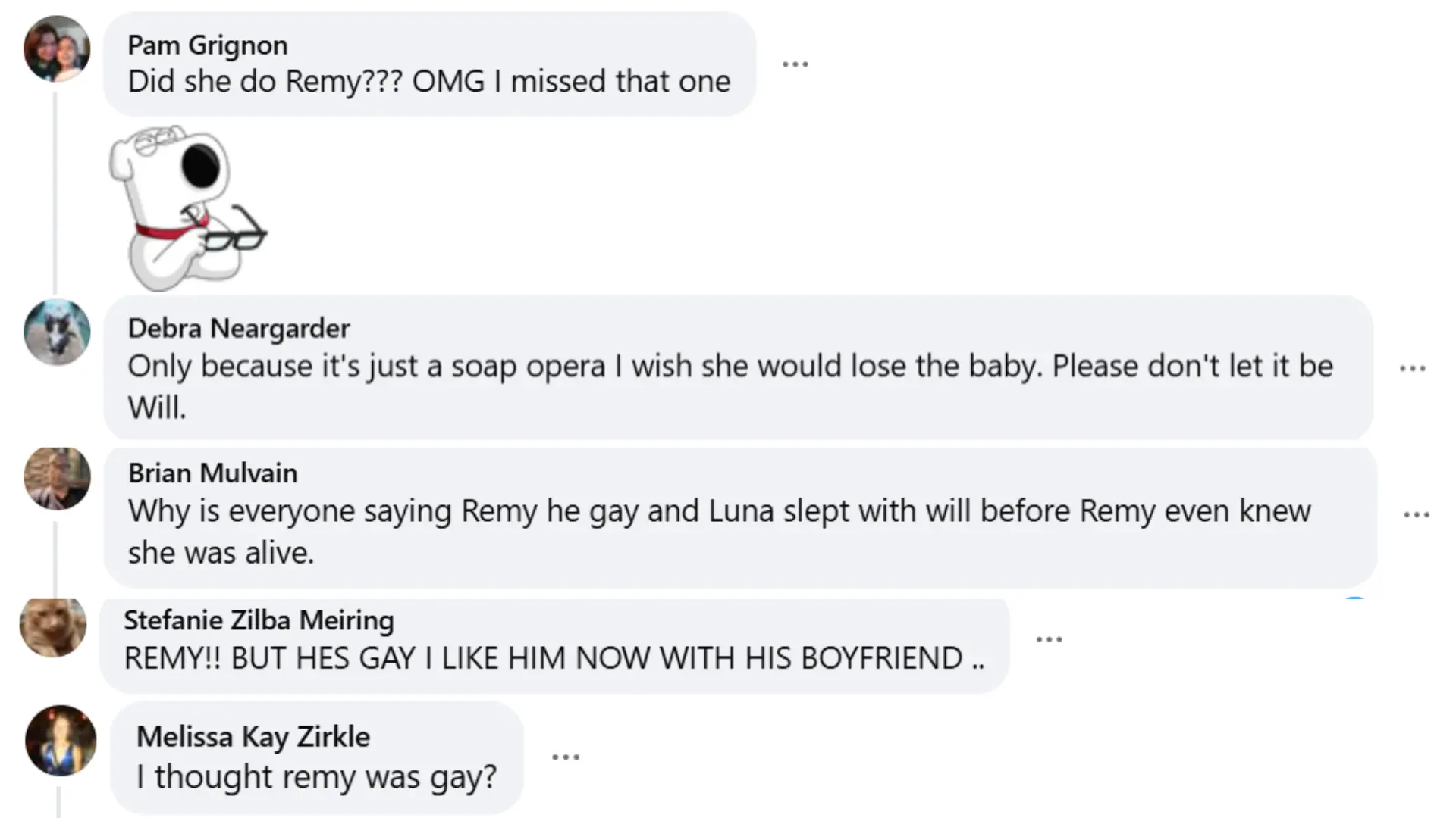 Some fans disagree with the suggestion of Remy's fatherhood