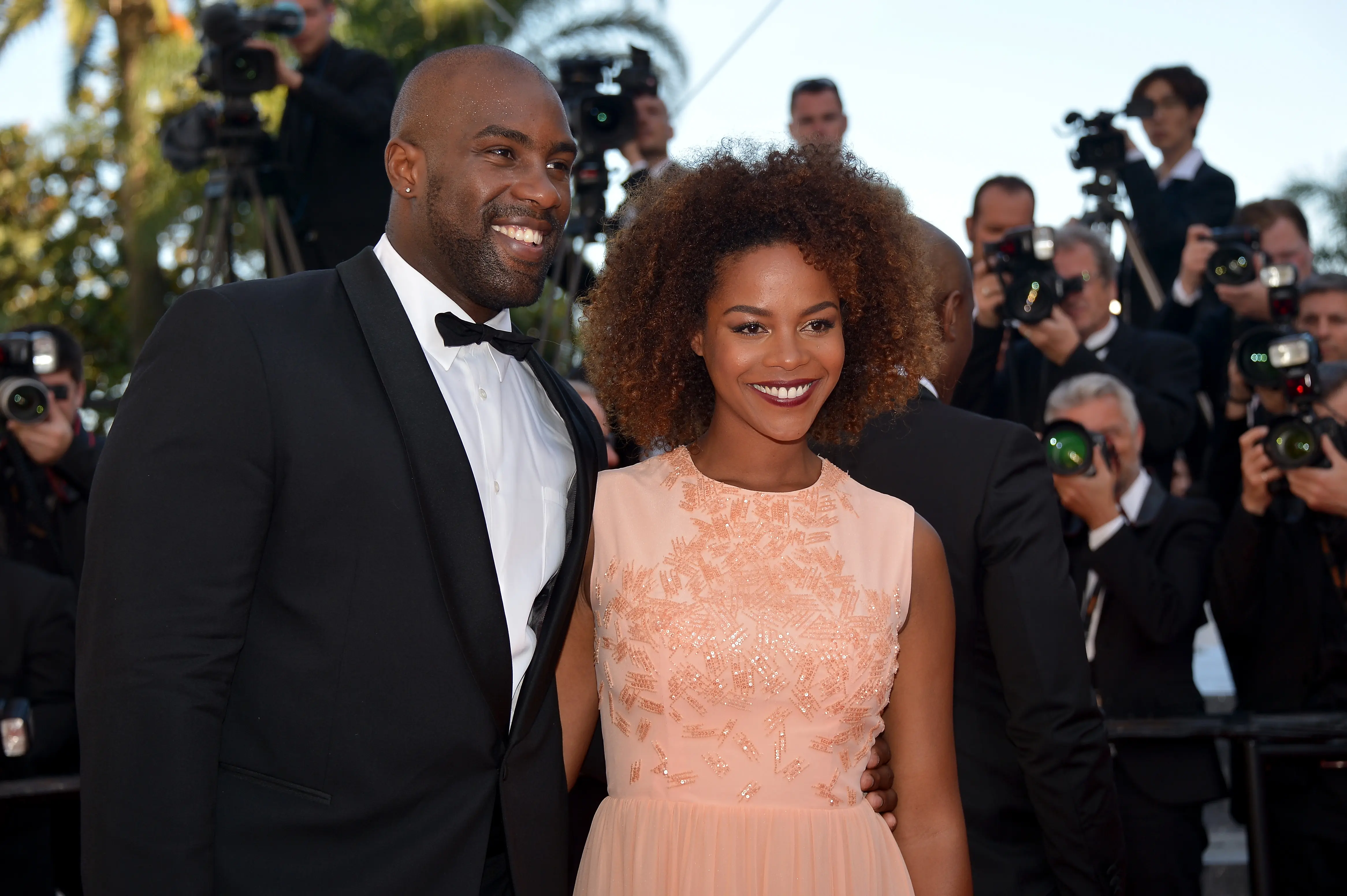 Teddy Riner and his partner Luthna (Image via Getty)